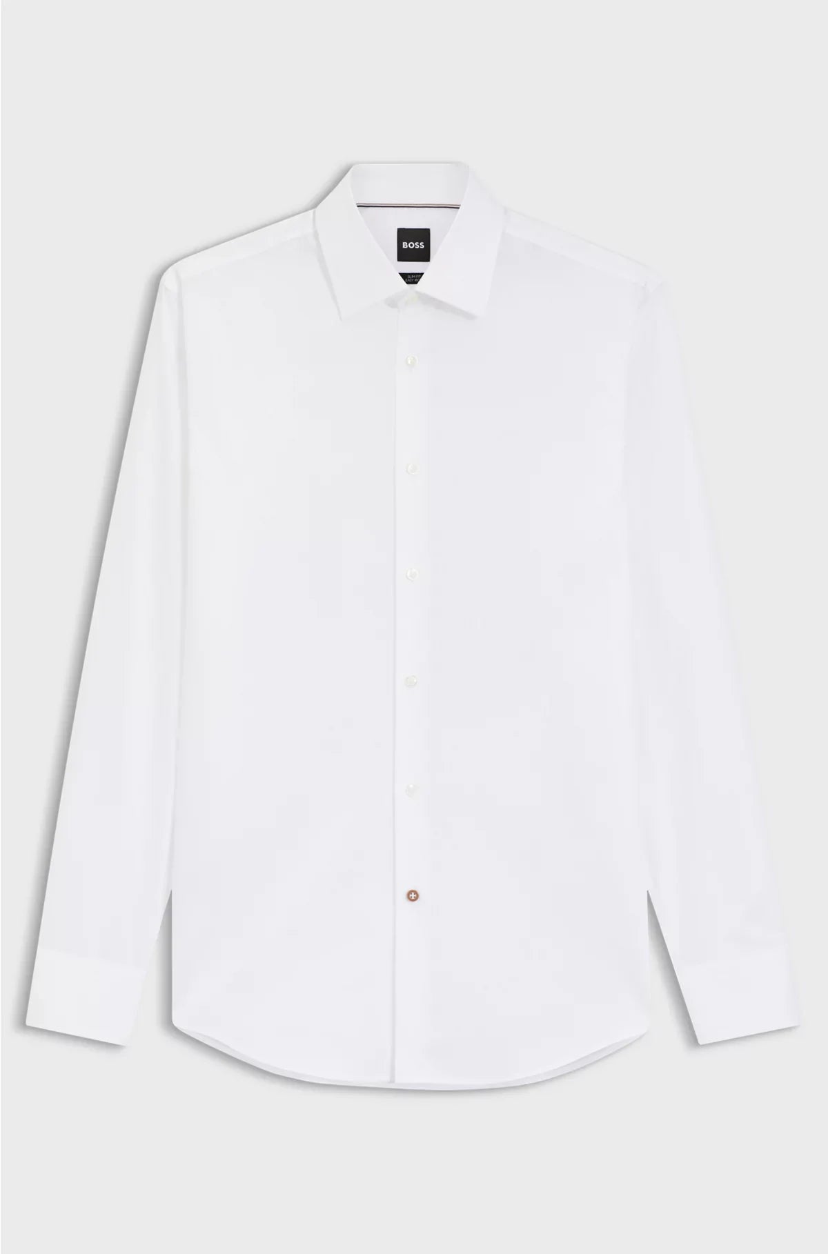 CAMICIA SLIM-FIT IN POPELINE DI COTONE STIRATURA FACILE