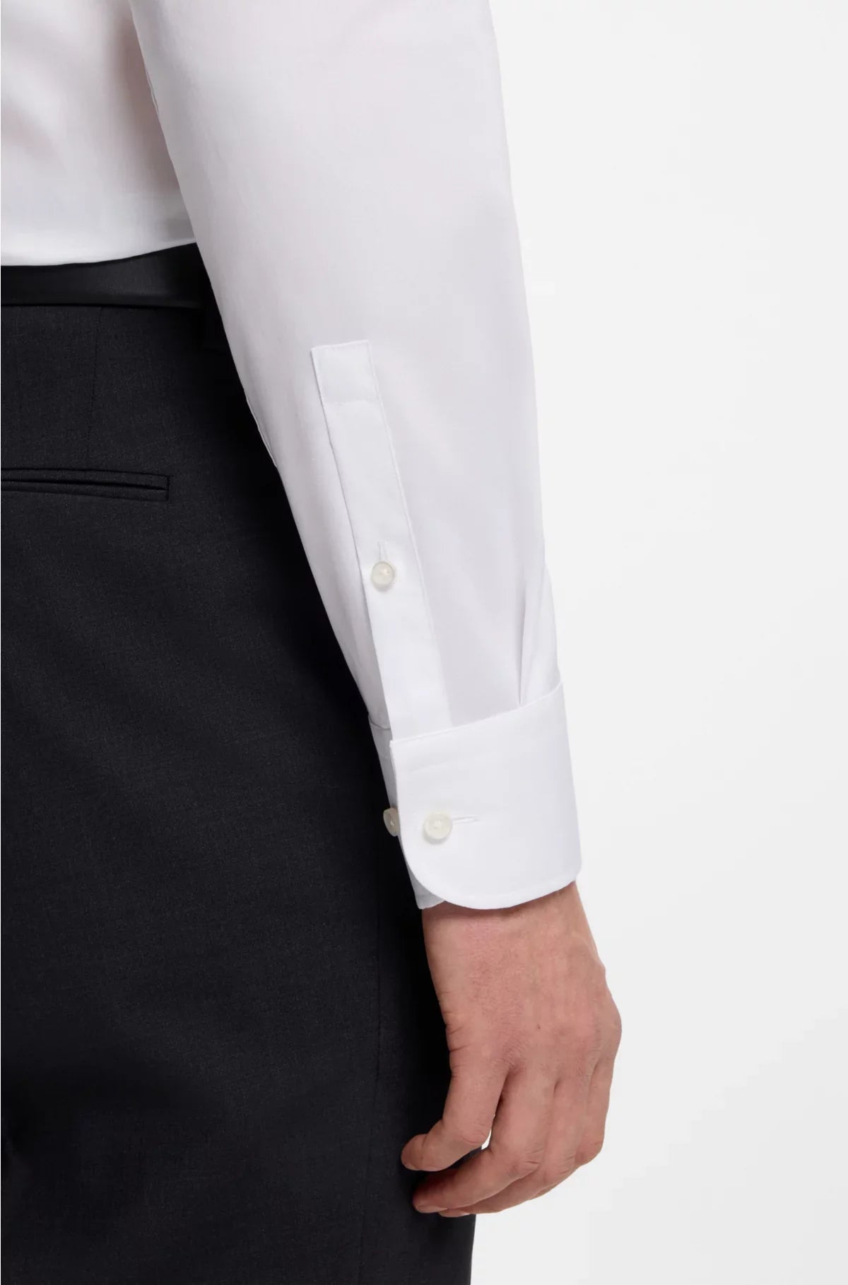 CAMICIA SLIM-FIT IN POPELINE DI COTONE STIRATURA FACILE