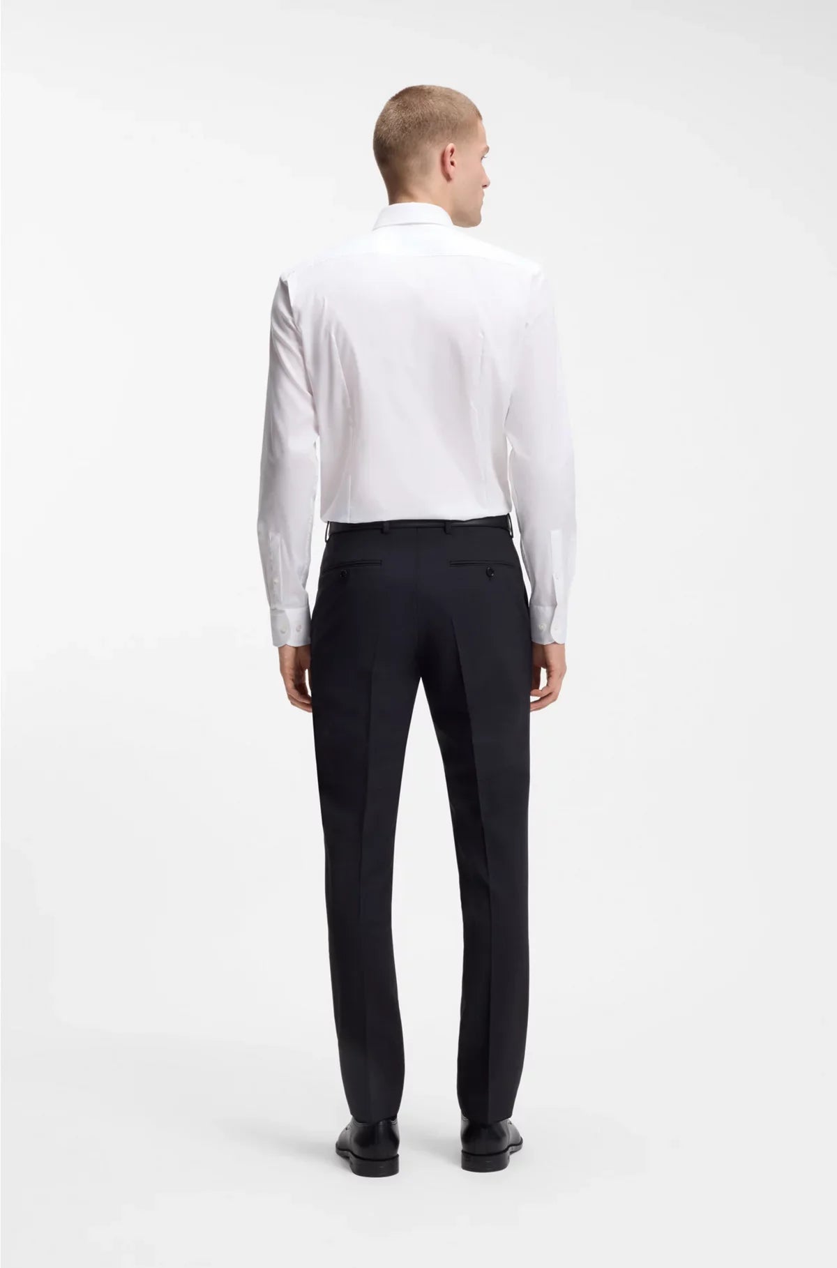 CAMICIA SLIM-FIT IN POPELINE DI COTONE STIRATURA FACILE