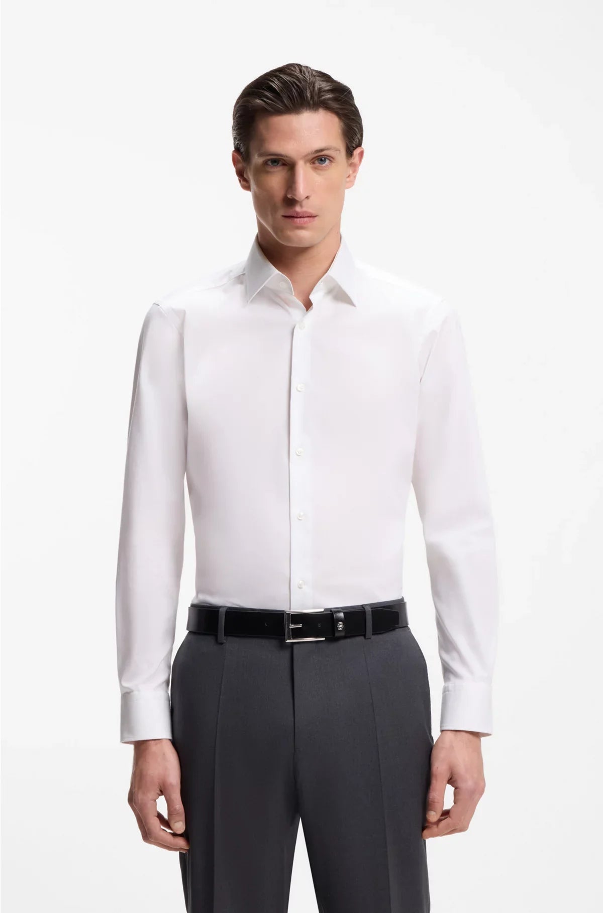 Camicia REGULAR-FIT in popeline di cotone facile da stirare