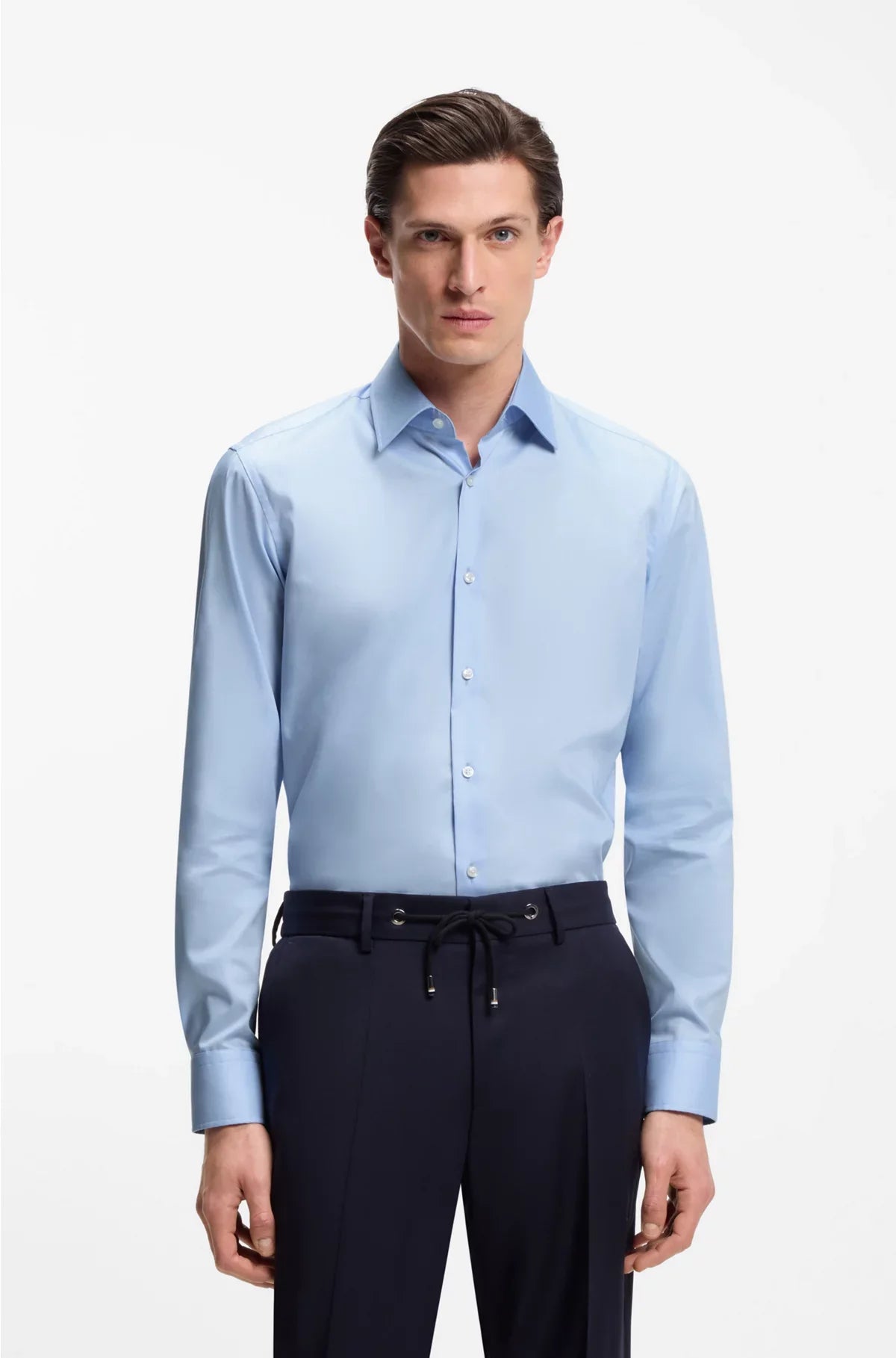 Camicia REGULAR-FIT in popeline di cotone facile da stirare