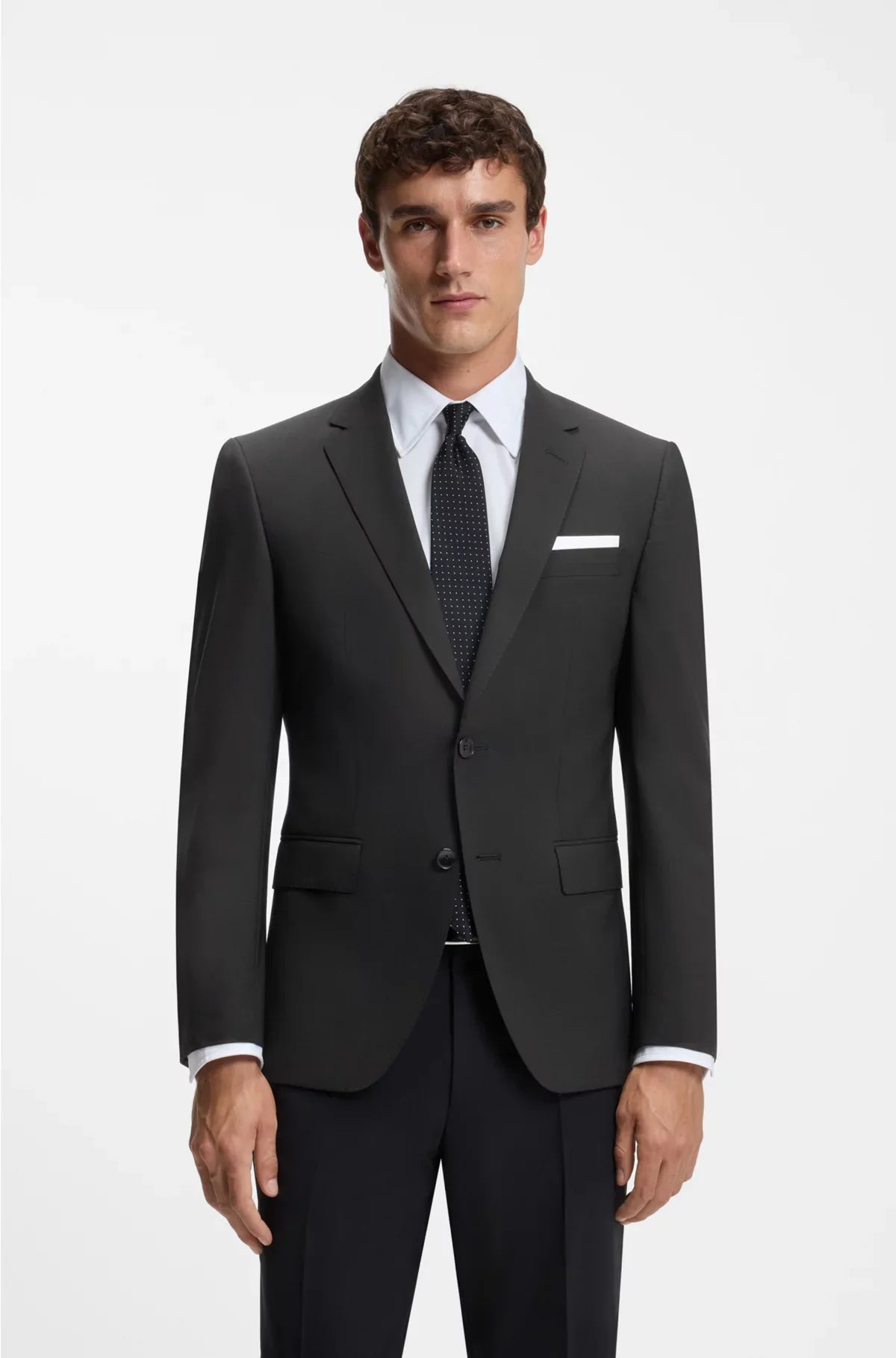 SLIM-FIT JACKET IN STRETCH VIRGIN WOOL