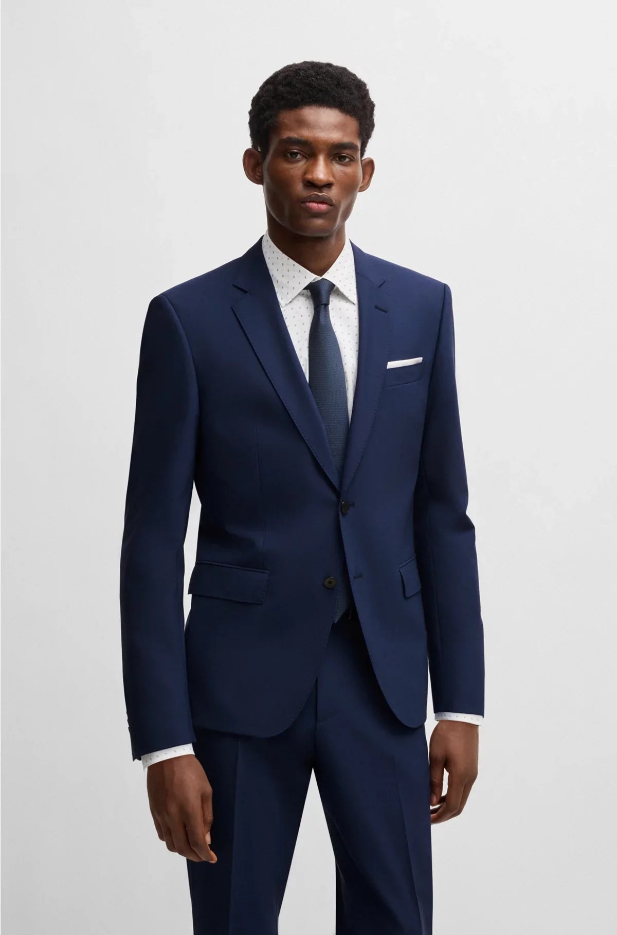 SLIM-FIT JACKET IN STRETCH VIRGIN WOOL