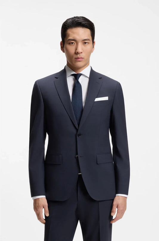 REGULAR-FIT SUIT JACKET IN STRETCH VIRGIN WOOL