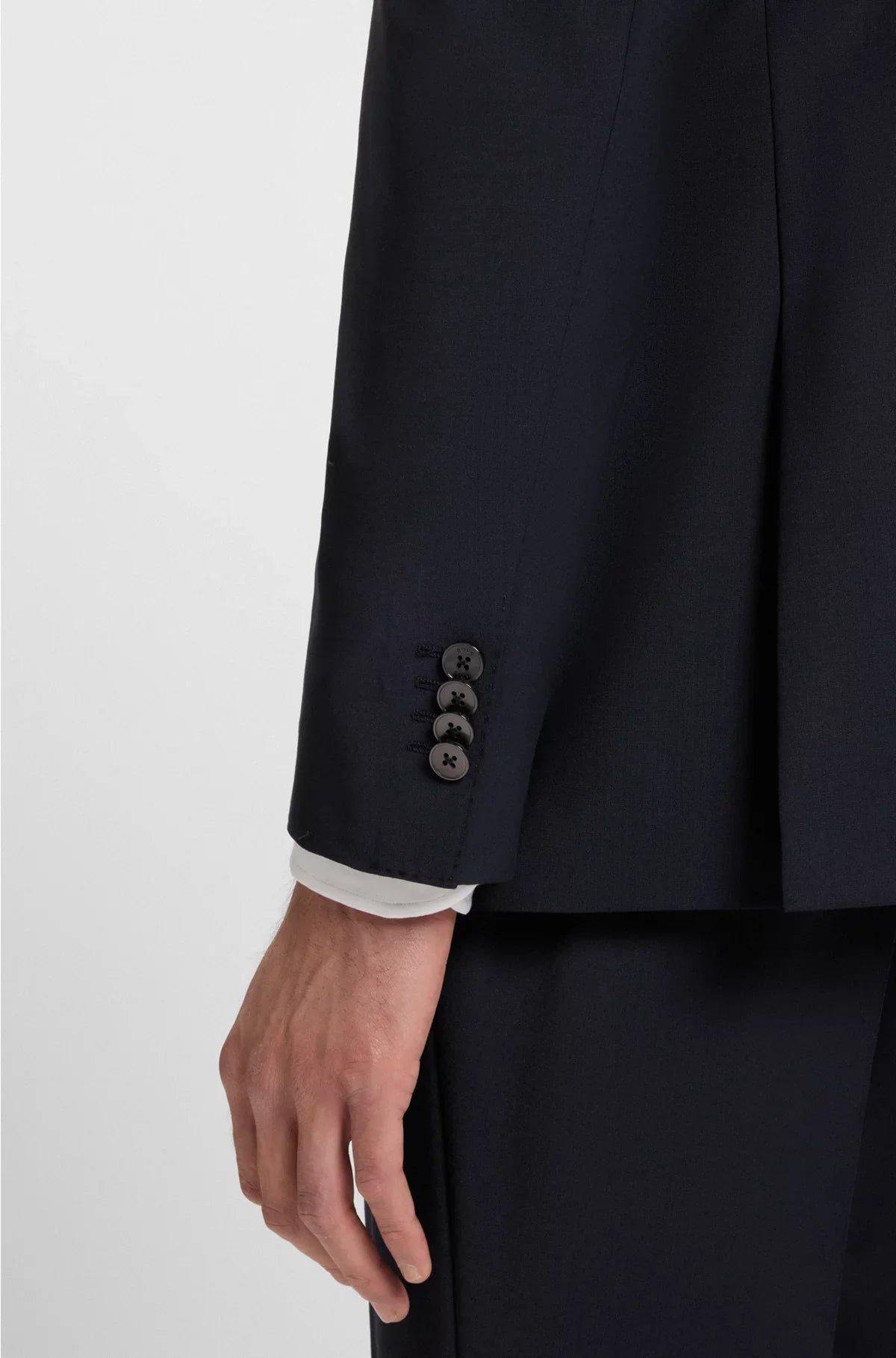 SINGLE-BREASTED JACKET IN A WOOL BLEND