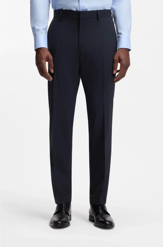 PANTALONI SLIM FIT IN PURA LANA VERGINE STRETCH