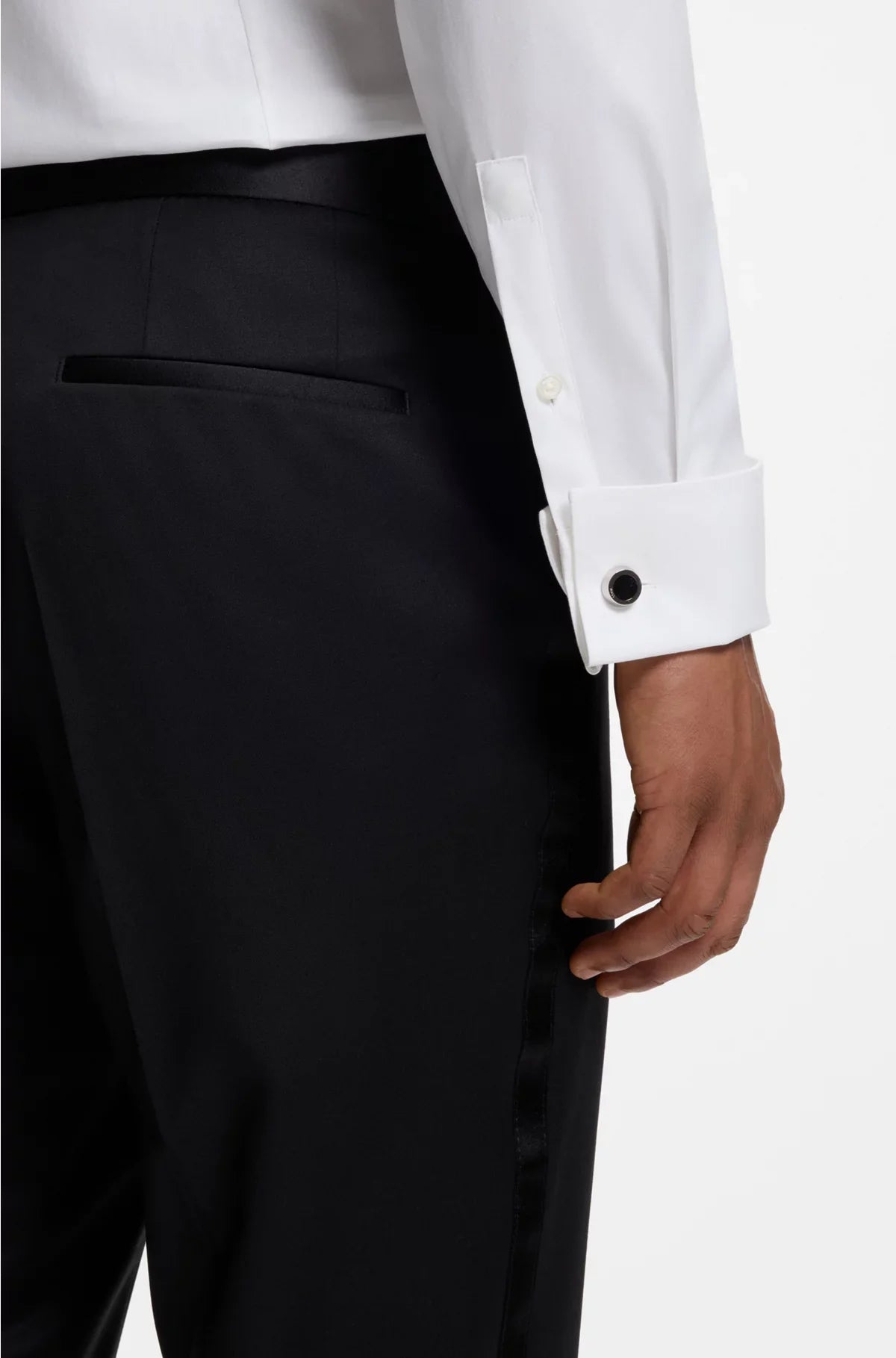 CAMICIA SLIM FIT IN TWILL DI COTONE ELASTICIZZATO