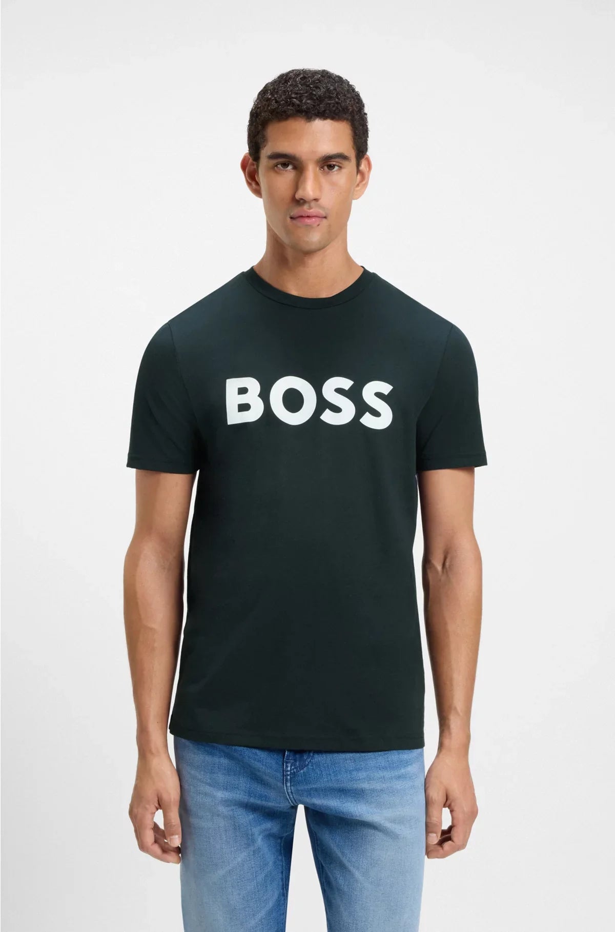 COTTON-JERSEY T-SHIRT WITH LARGE LOGO PRINT