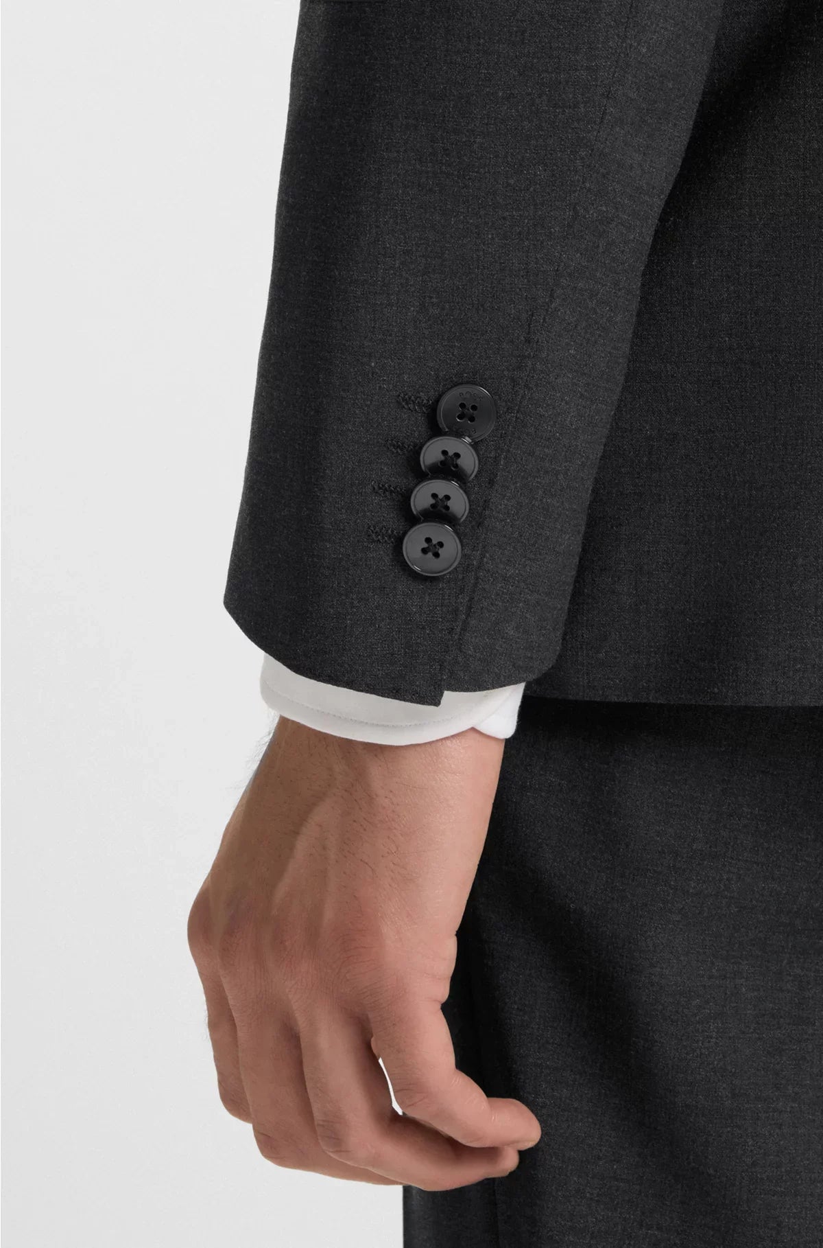 SLIM-FIT JACKET IN A VIRGIN-WOOL BLEND