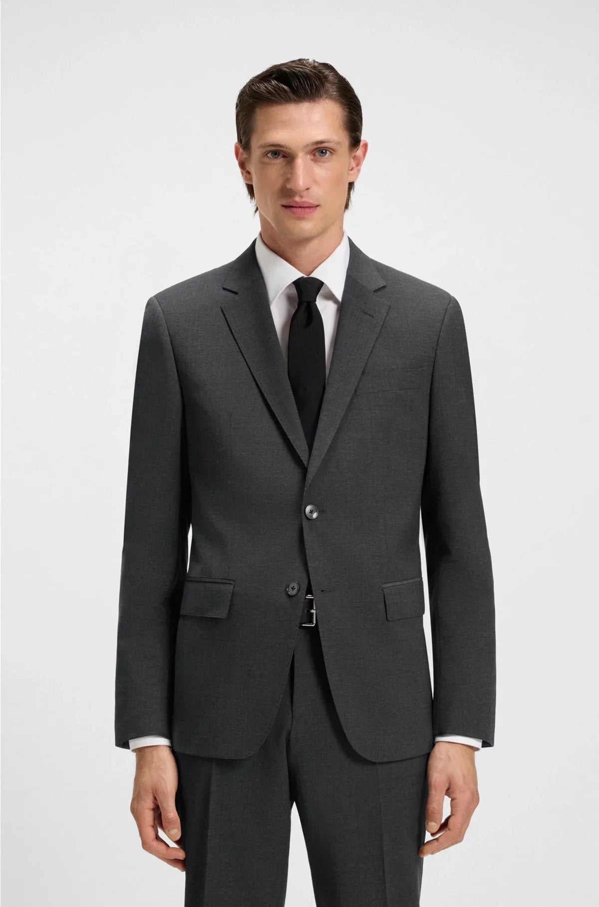 SLIM-FIT JACKET IN A VIRGIN-WOOL BLEND