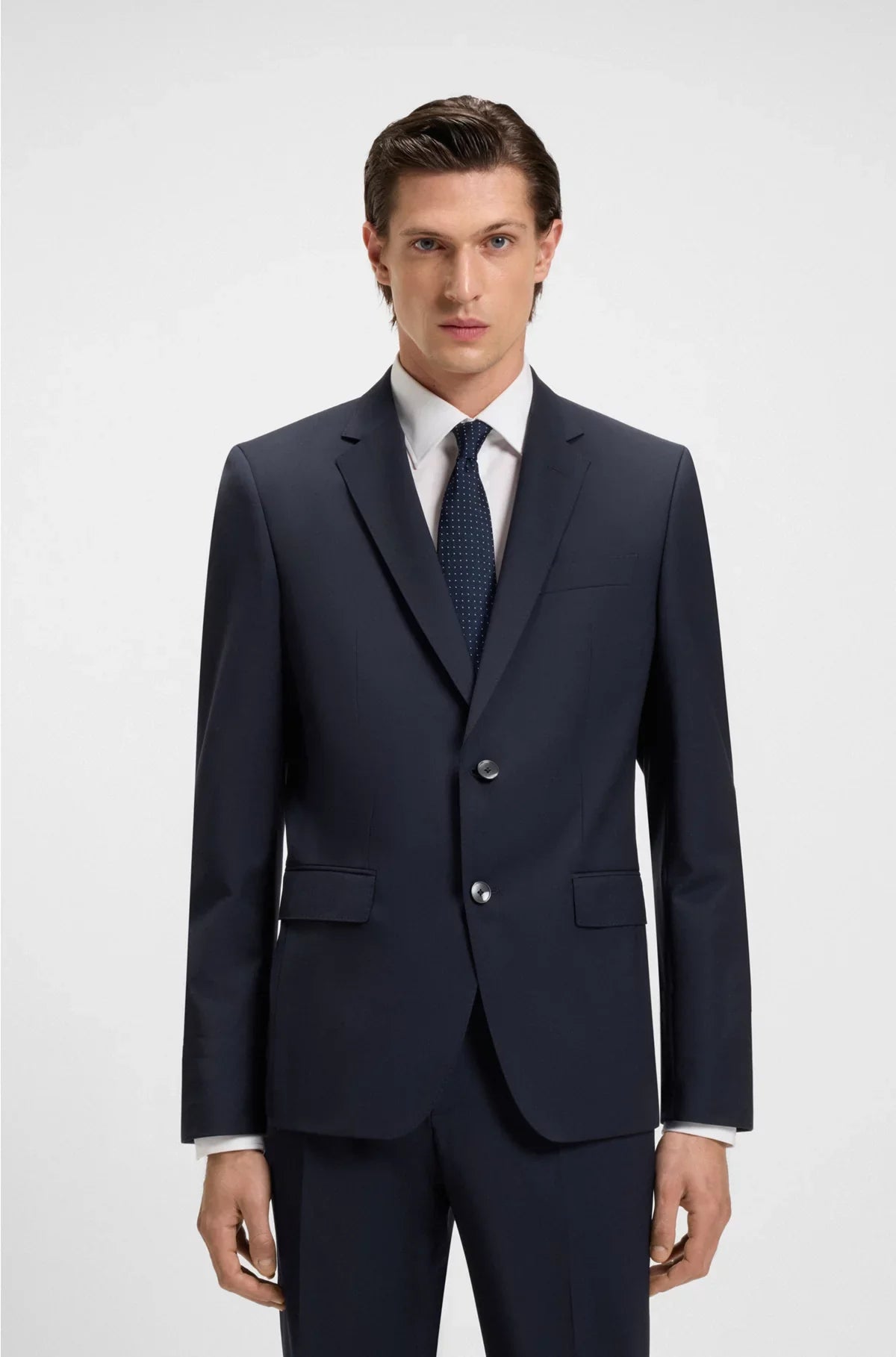 SLIM-FIT JACKET IN A VIRGIN-WOOL BLEND