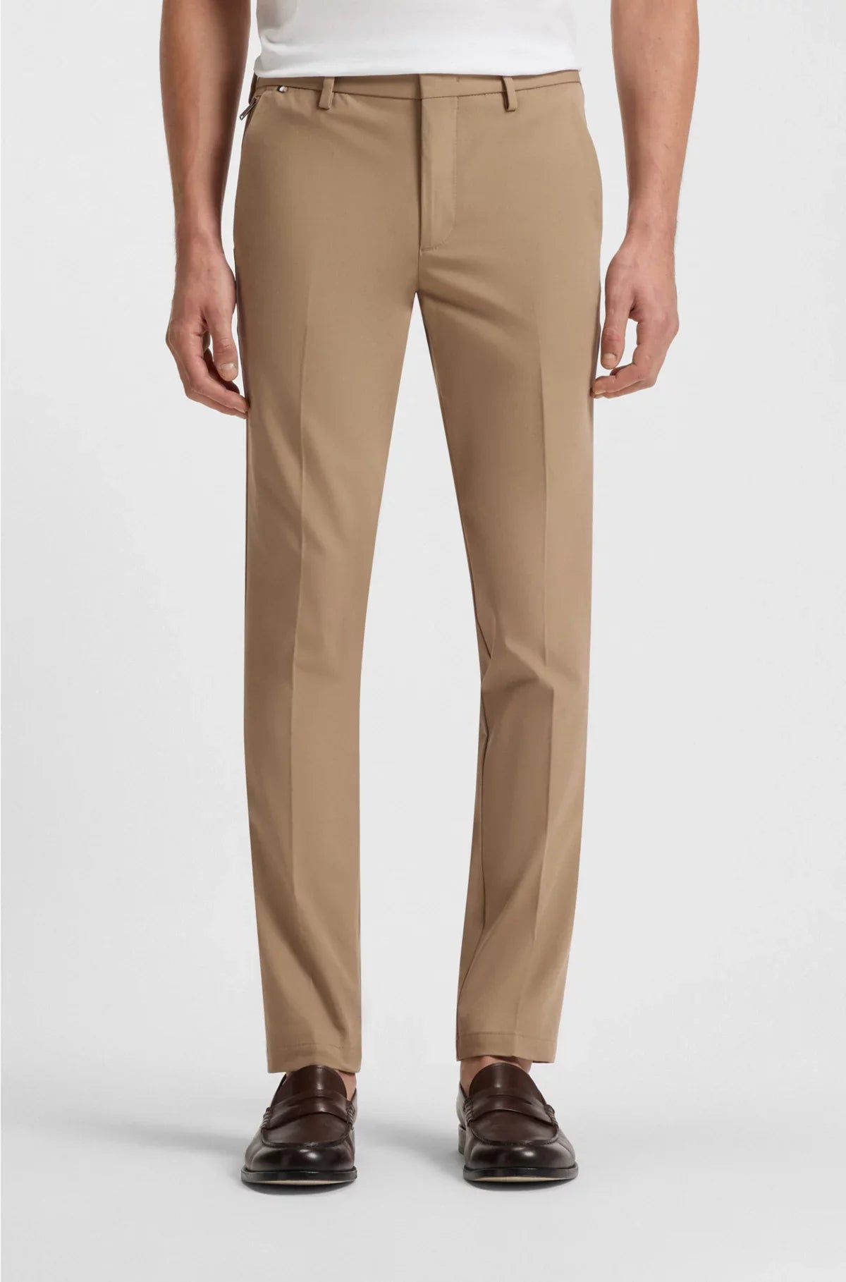SLIM-FIT TROUSERS IN A STRETCH COTTON BLEND