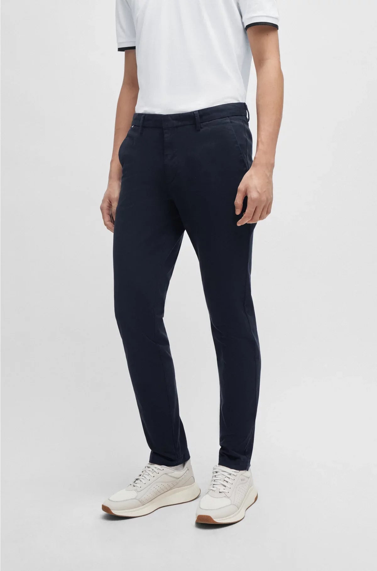 CHINO SLIM FIT IN GABARDINE DI COTONE STRETCH