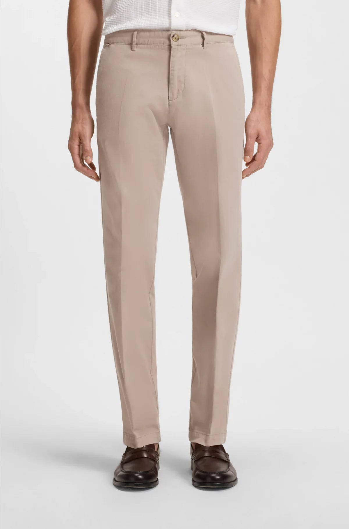 CHINO REGULAR FIT IN GABARDINE DI COTONE STRETCH