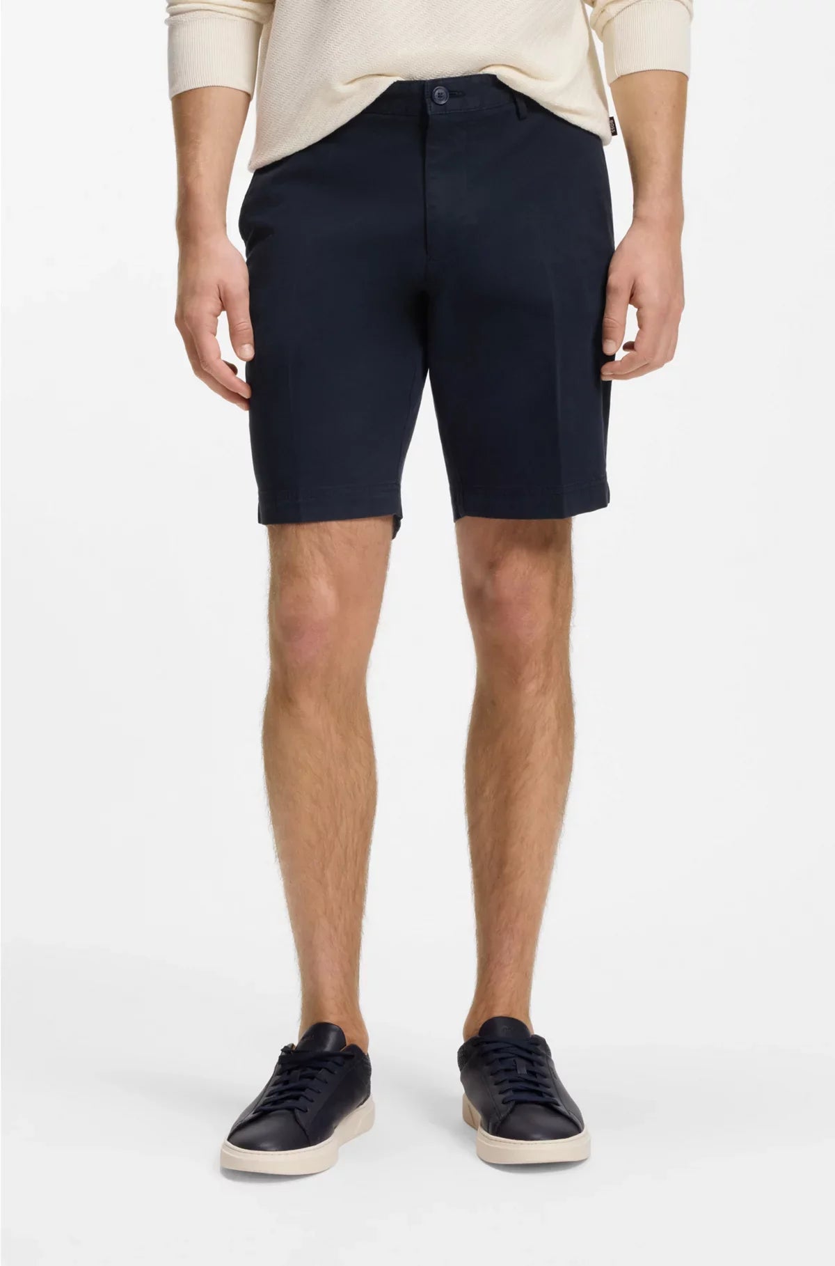 SHORTS SLIM FIT IN GABARDINE DI COTONE STRETCH