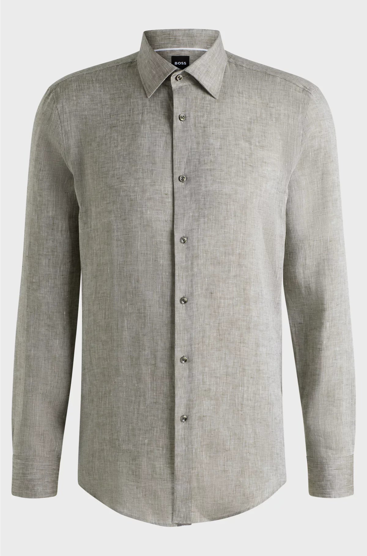 CAMICIA SLIM FIT IN LINO DI PRODUZIONE ITALIANA