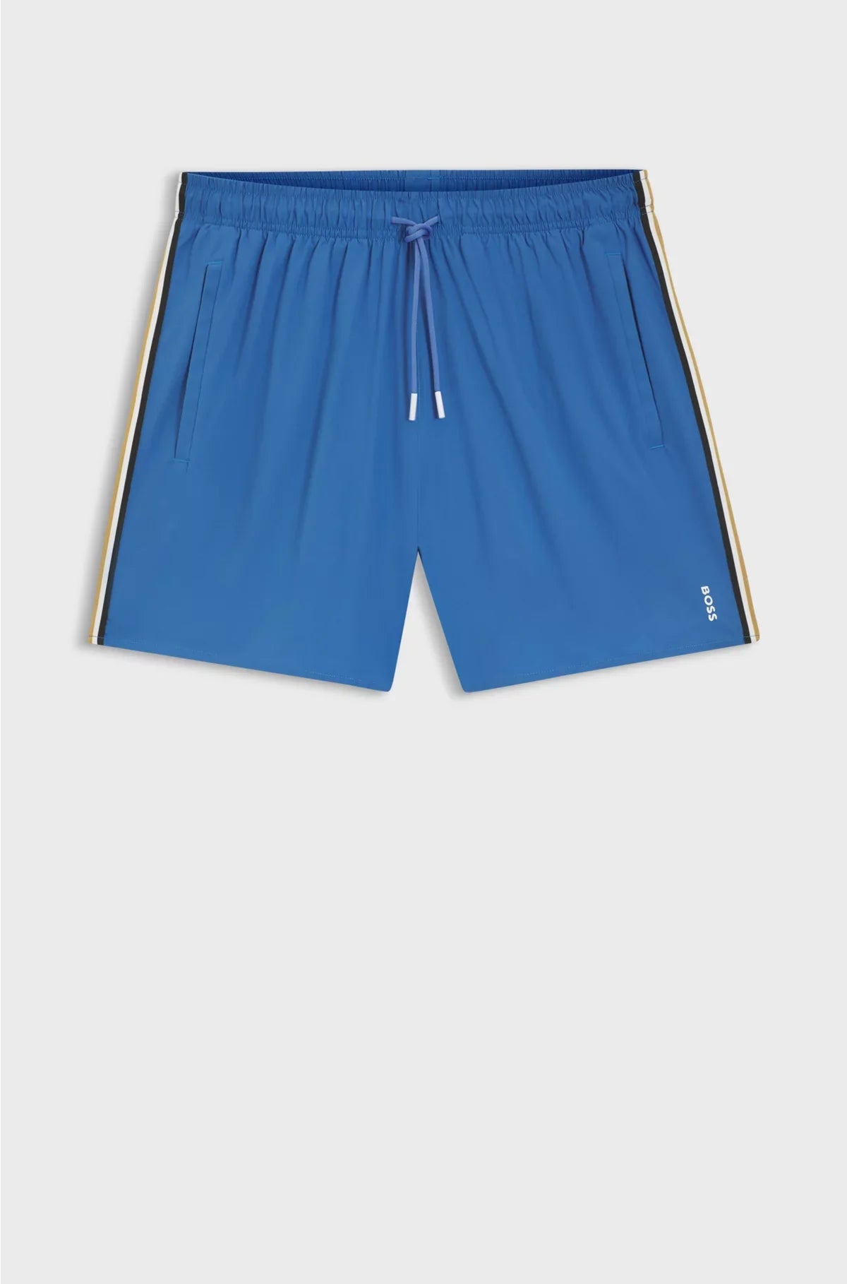 COSTUME DA BAGNO CON FASCIA DISTINTIVA E LOGO