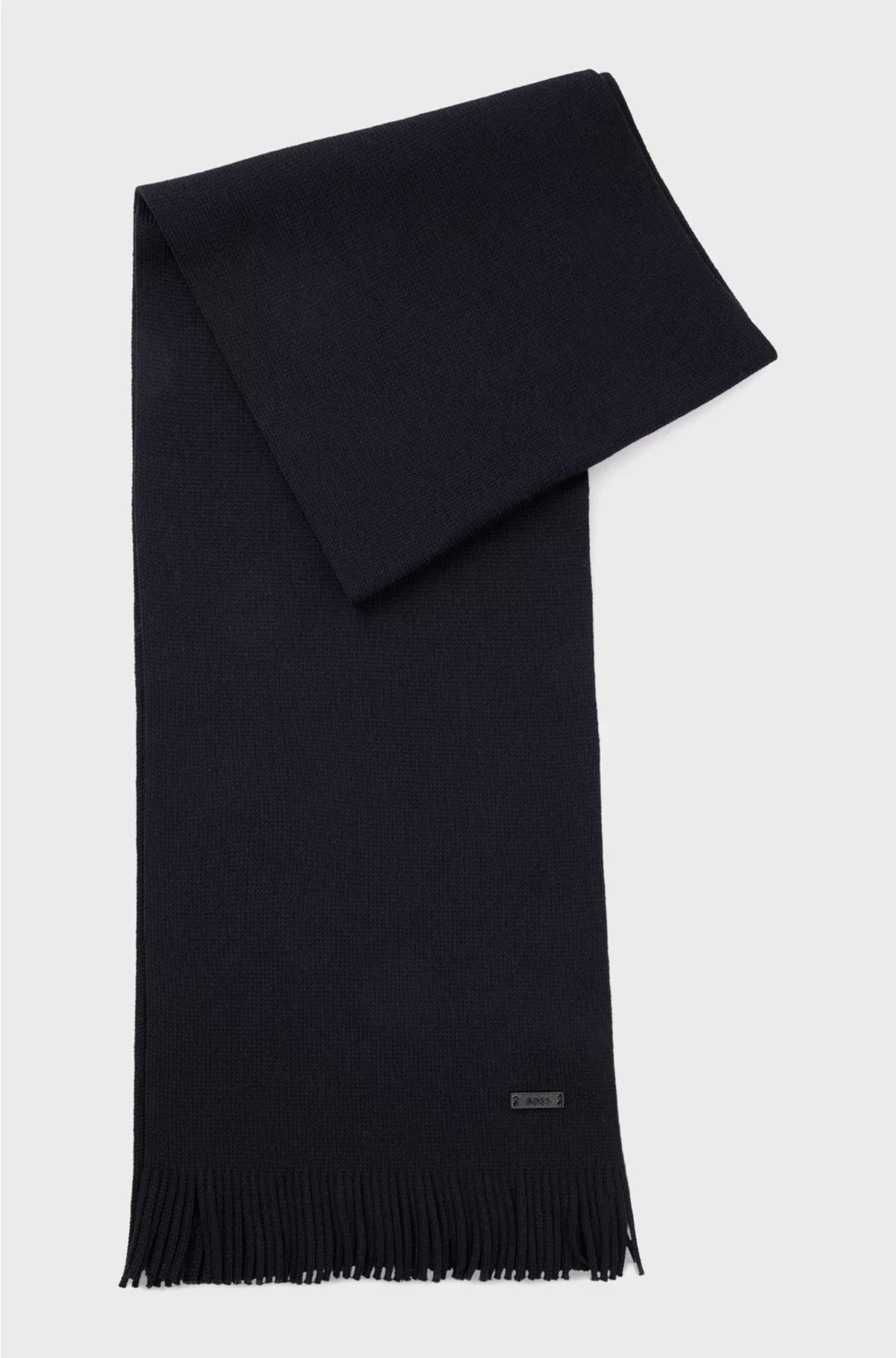 RASCHEL-KNIT SCARF IN VIRGIN WOOL