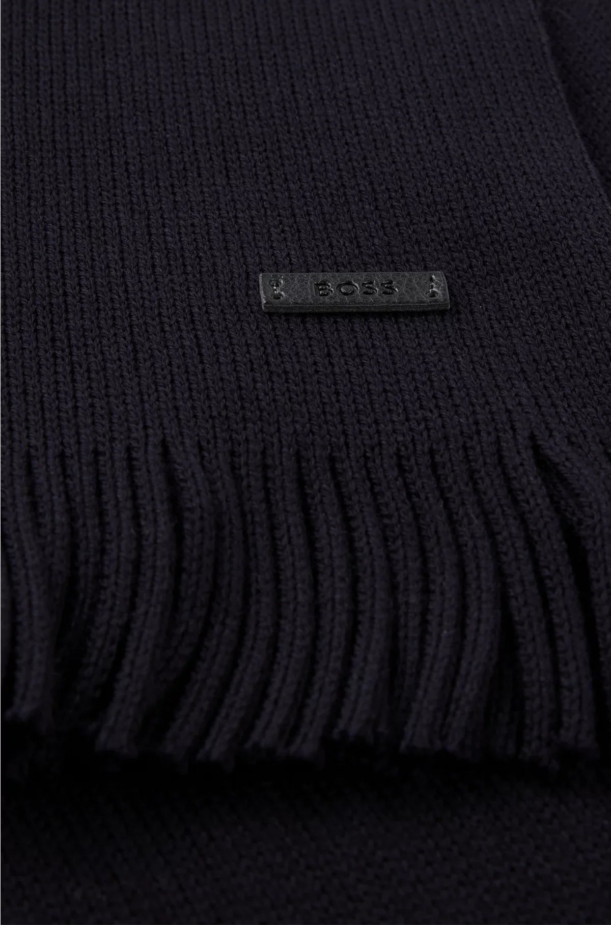 RASCHEL-KNIT SCARF IN VIRGIN WOOL