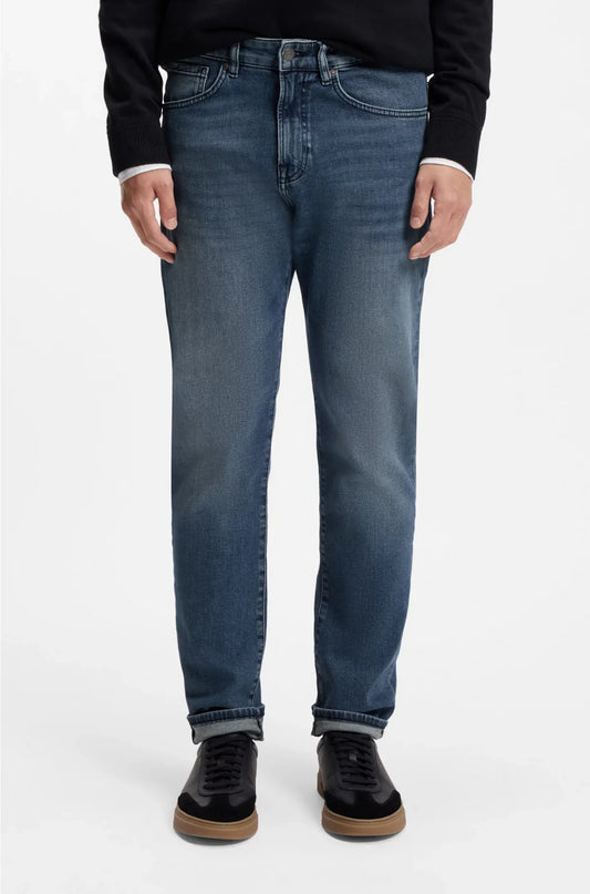 MAINE REGULAR-FIT JEANS IN MID-BLUE COMFORT-STRETCH DENIM