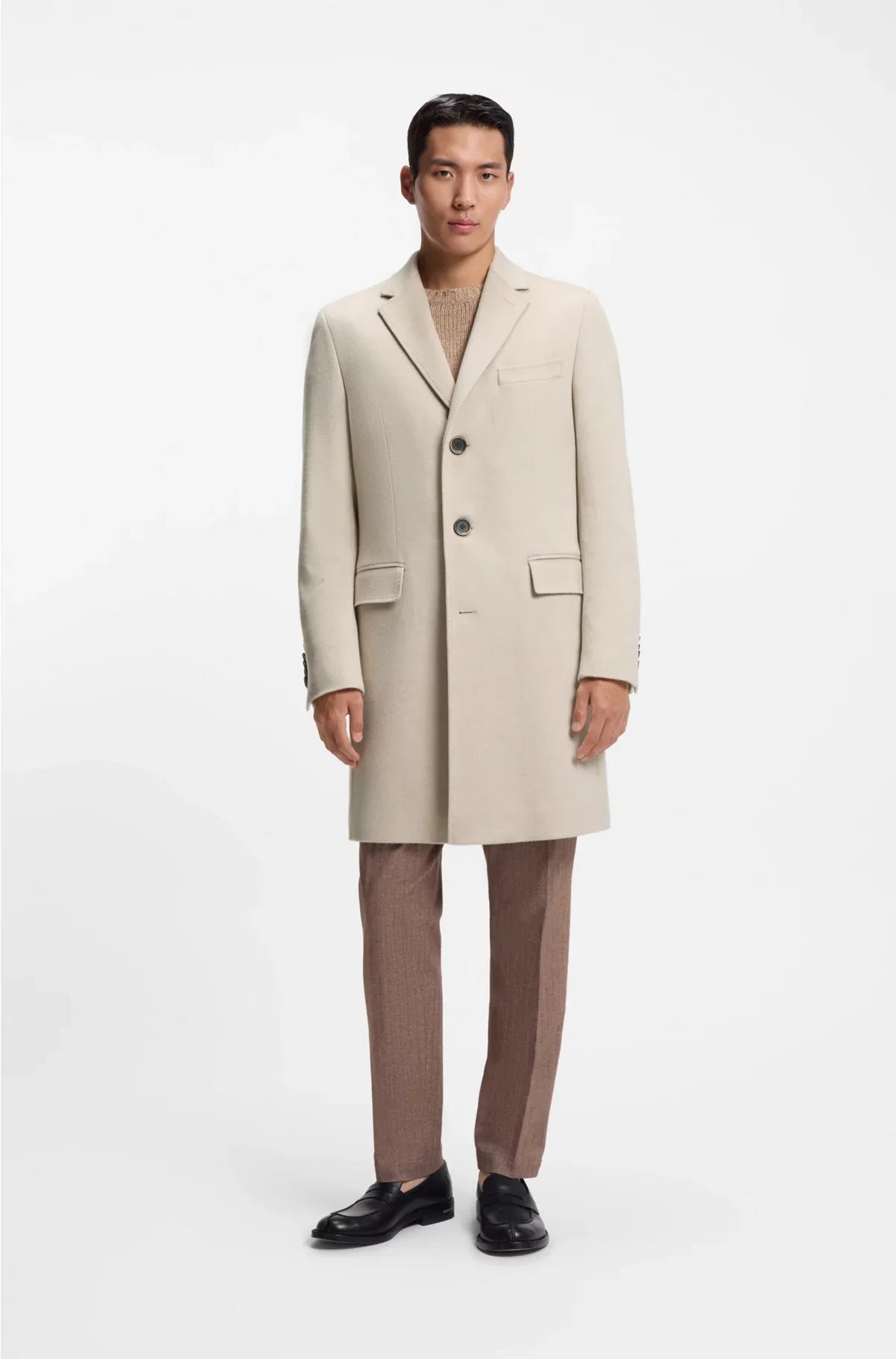 CAPPOTTO SLIM FIT IN CASHMERE
