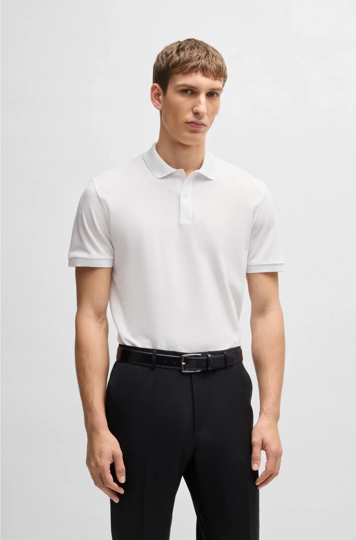 REGULAR-FIT POLO SHIRT IN COTTON PIQUE