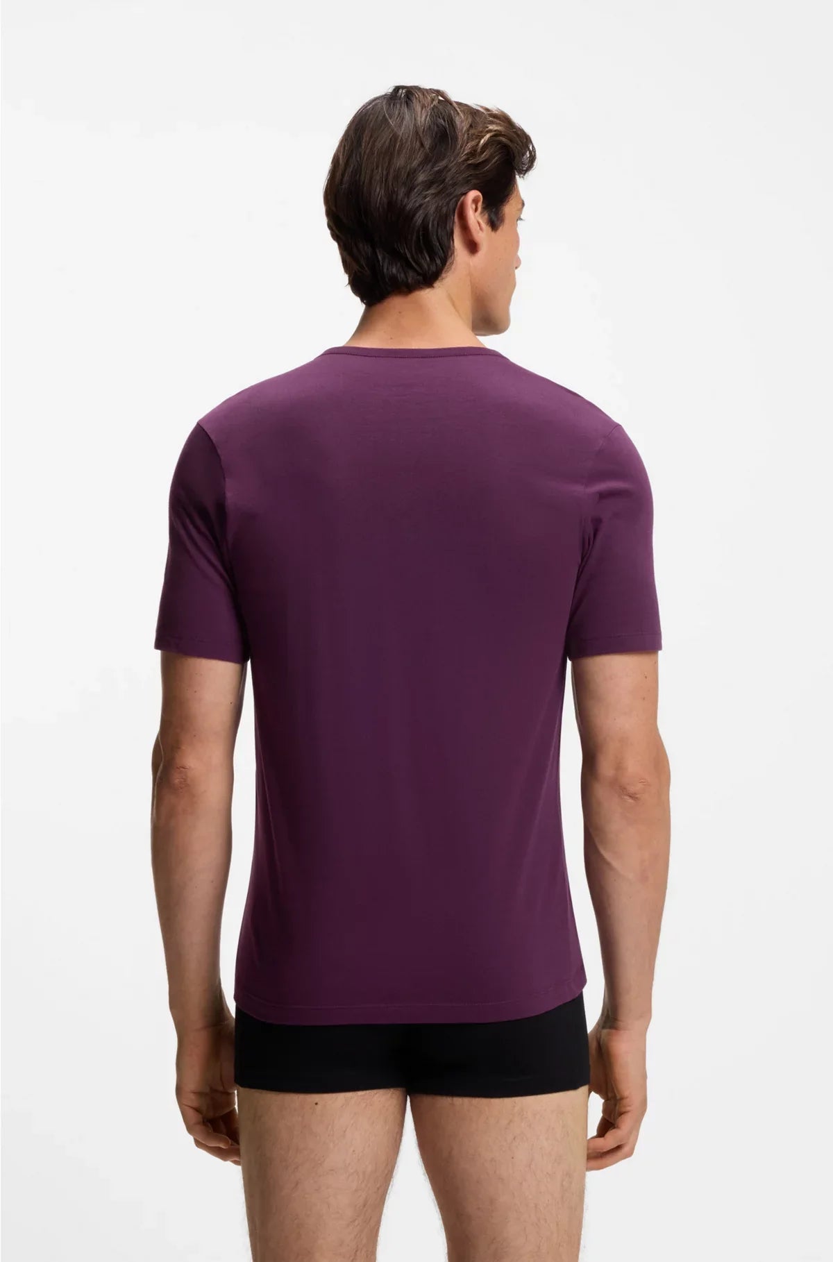 THREE-PACK OF UNDERWEAR T-SHIRTS WITH EMBROIDERED LOGOS