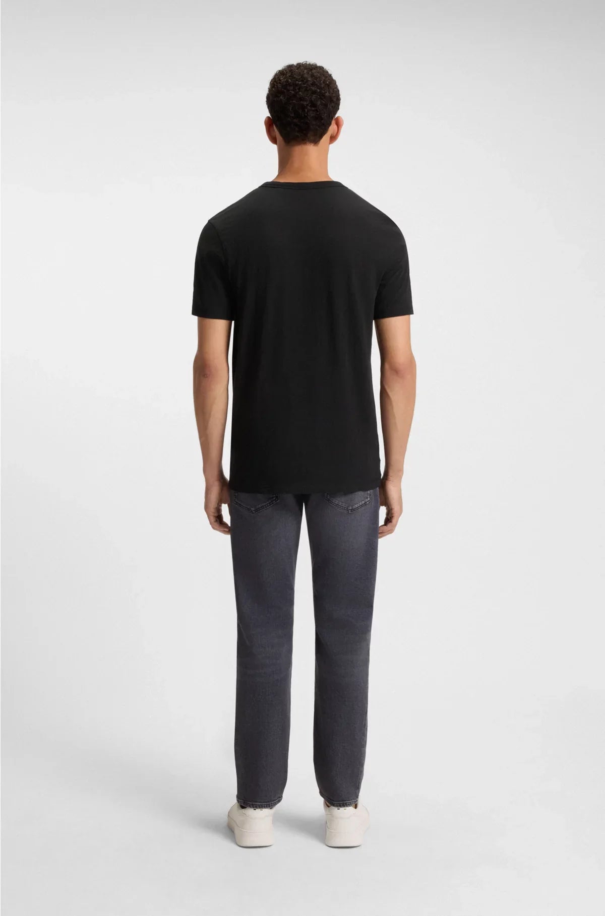 COTTON SLUB T-SHIRT WITH LOGO DETAIL