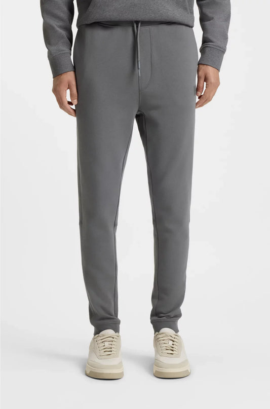 PANTALONI DELLA TUTA IN SPUGNA DI COTONE CON PATCH LOGO