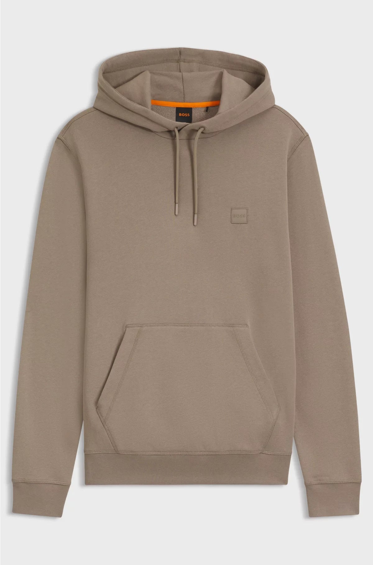 COTTON-TERRY HOODIE WITH LOGO PATCH