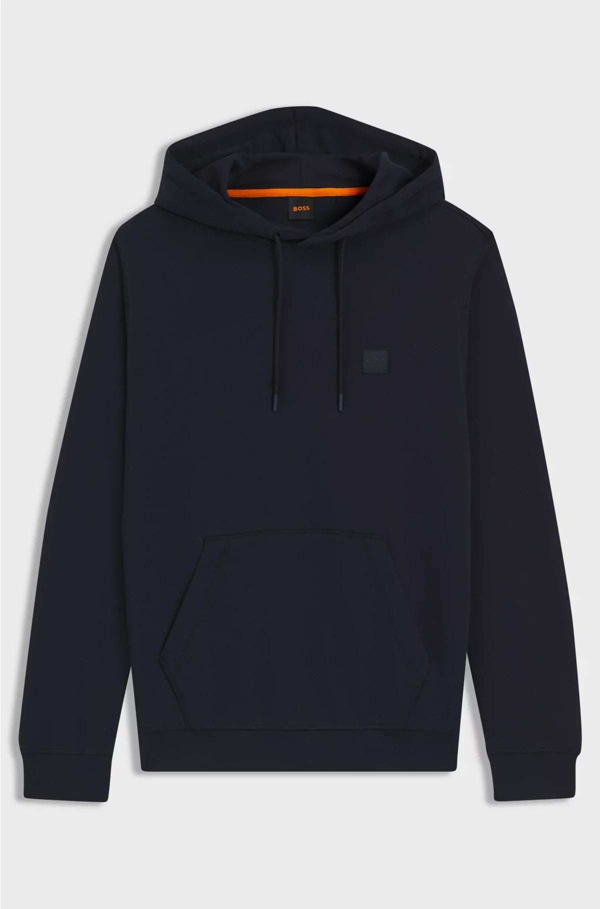 COTTON-TERRY HOODIE WITH LOGO PATCH