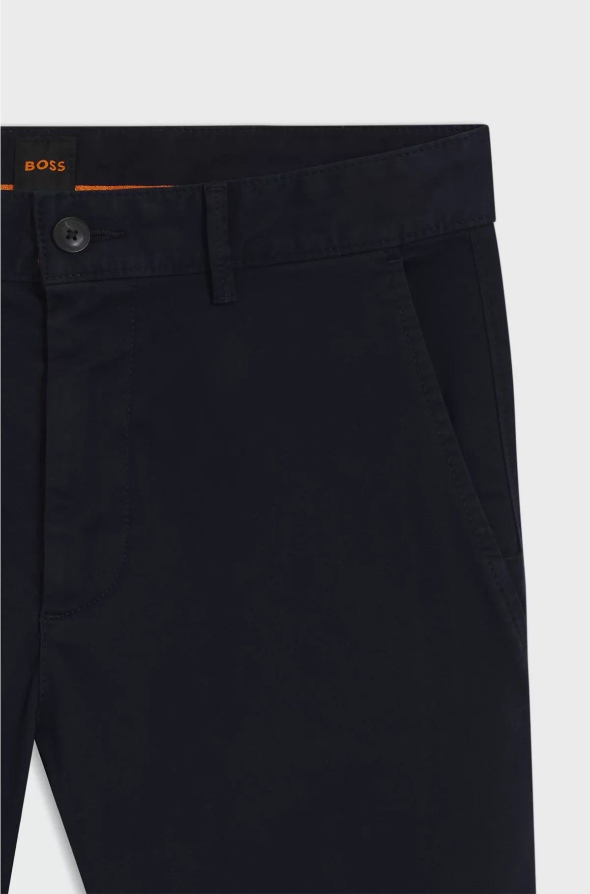 SLIM-FIT TROUSERS IN STRETCH-COTTON SATIN
