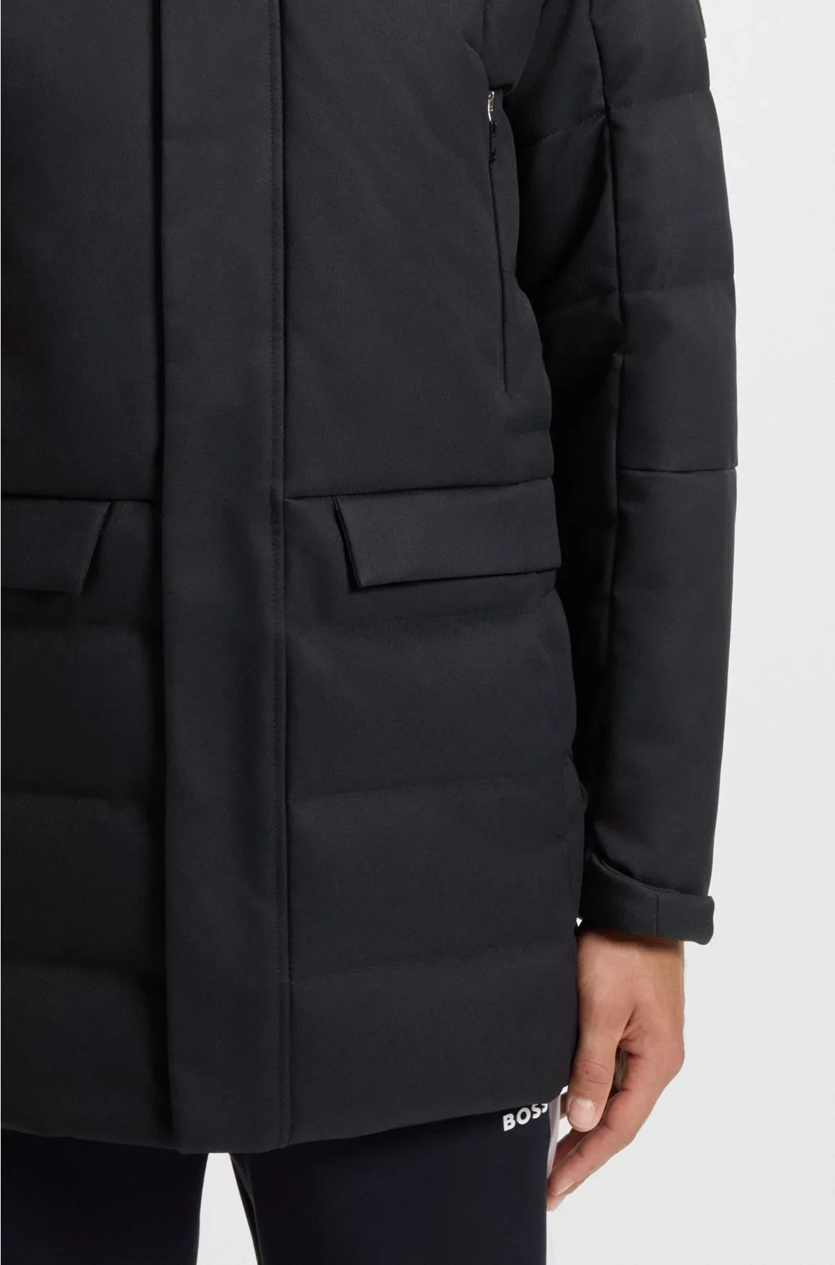 WATER-REPELLENT HOODED PARKA WITH DOWN FILLING