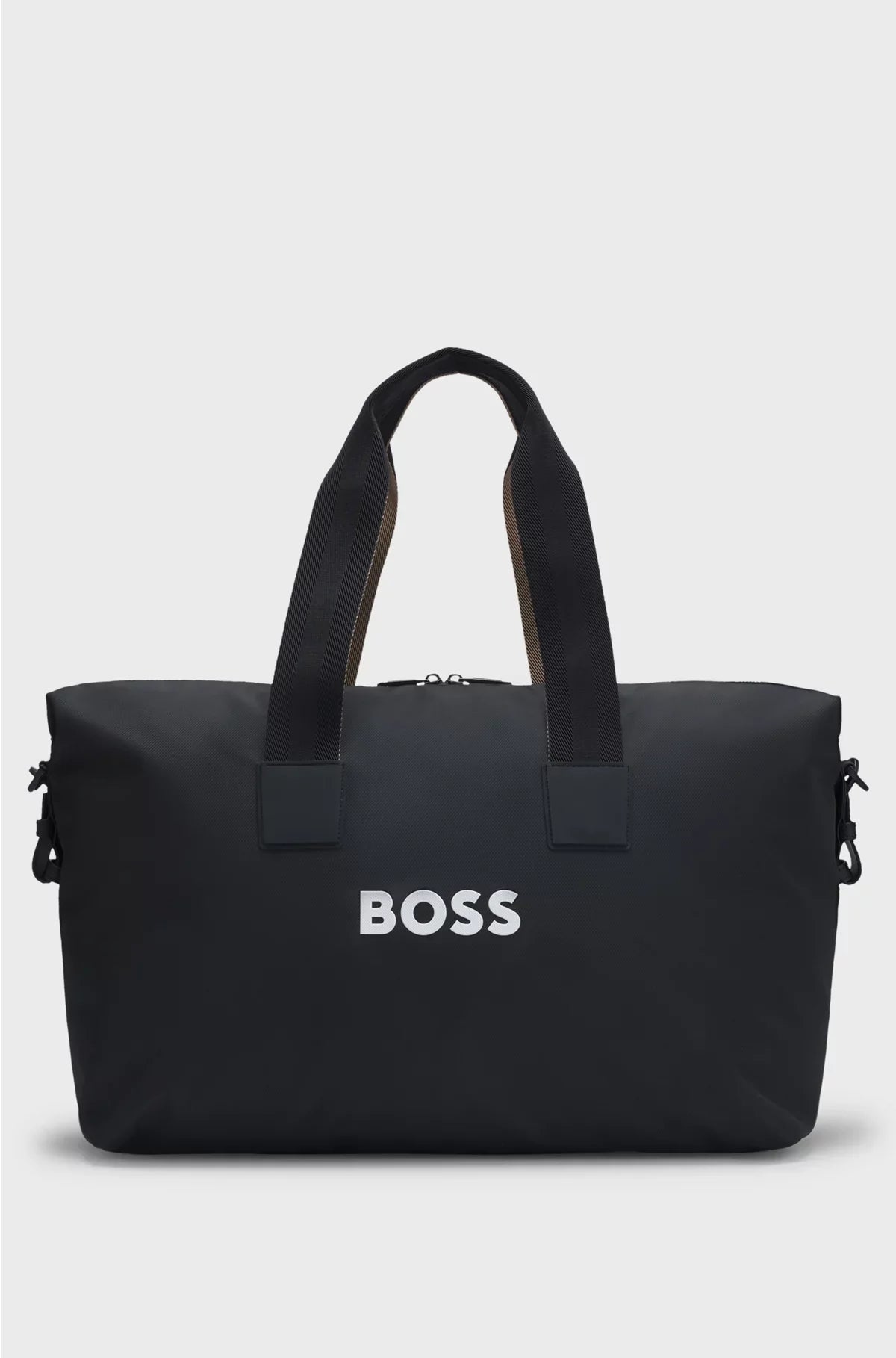 CONTRAST-LOGO HOLDALL WITH DETACHABLE STRAP