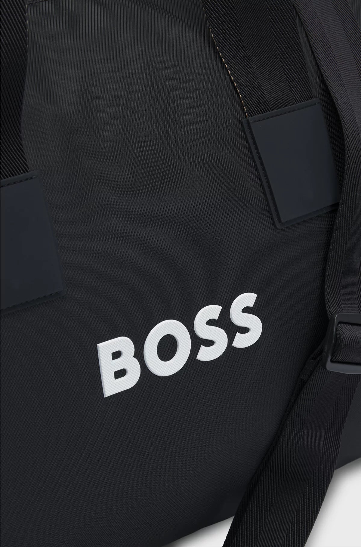 CONTRAST-LOGO HOLDALL WITH DETACHABLE STRAP