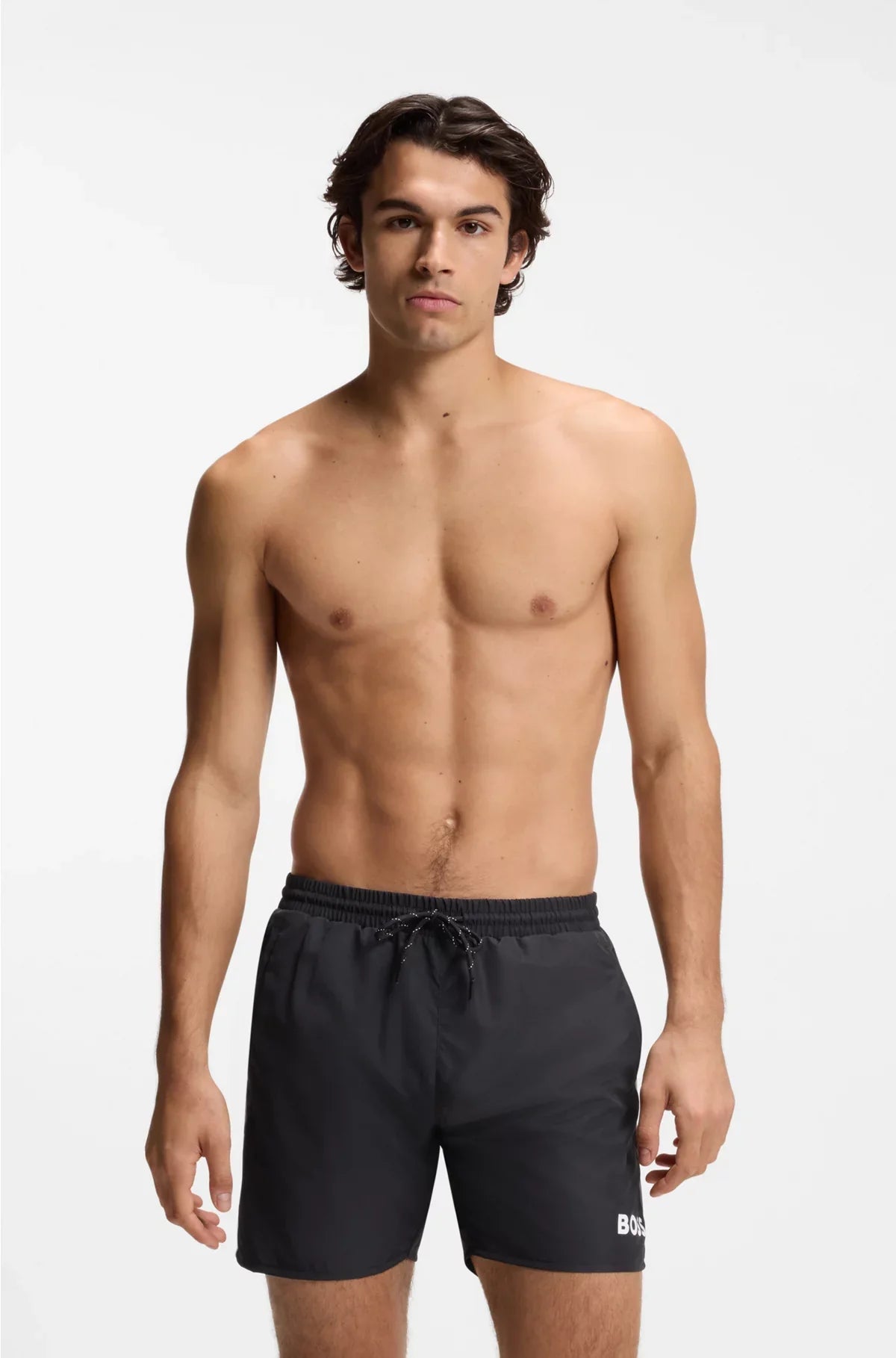 COSTUME DA BAGNO CON LOGO A CONTRASTO