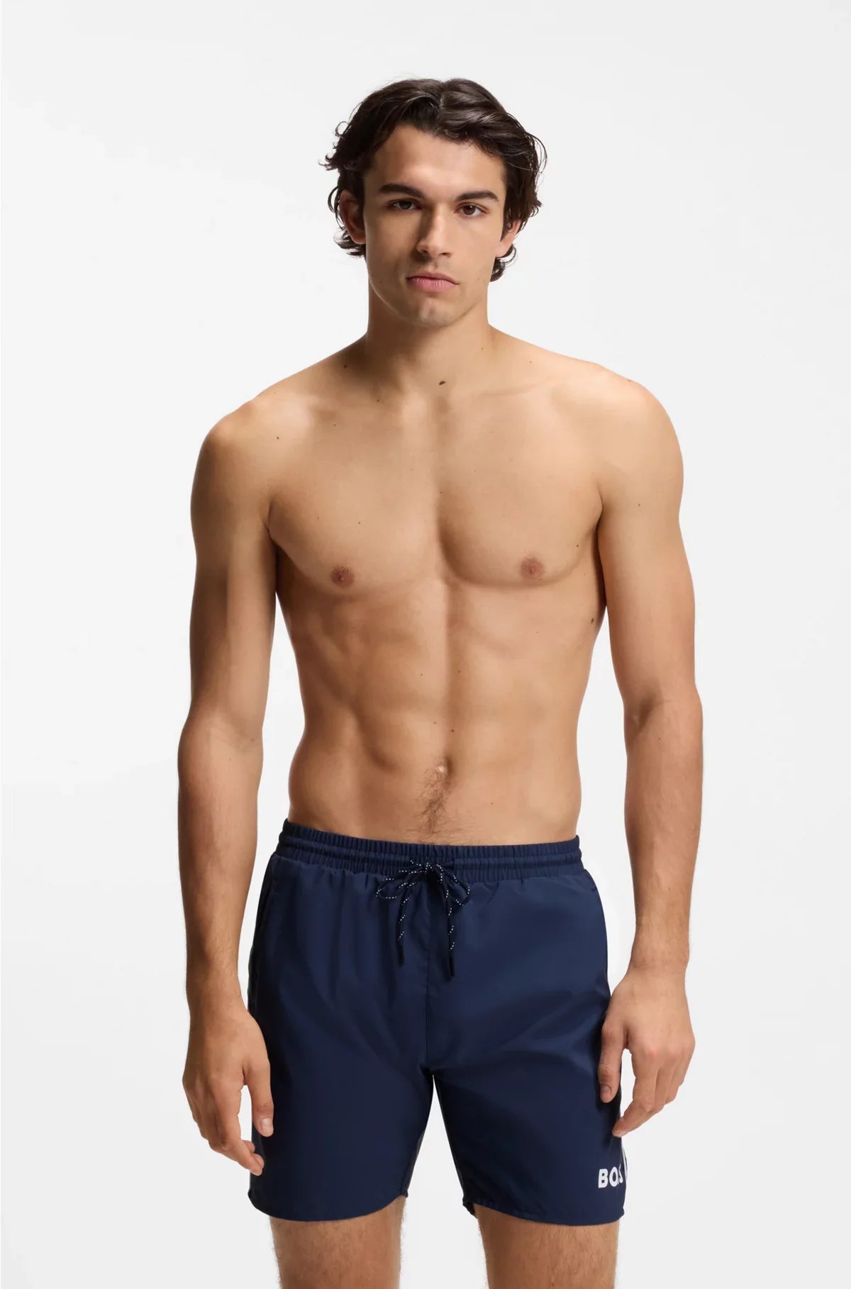 COSTUME DA BAGNO CON LOGO A CONTRASTO