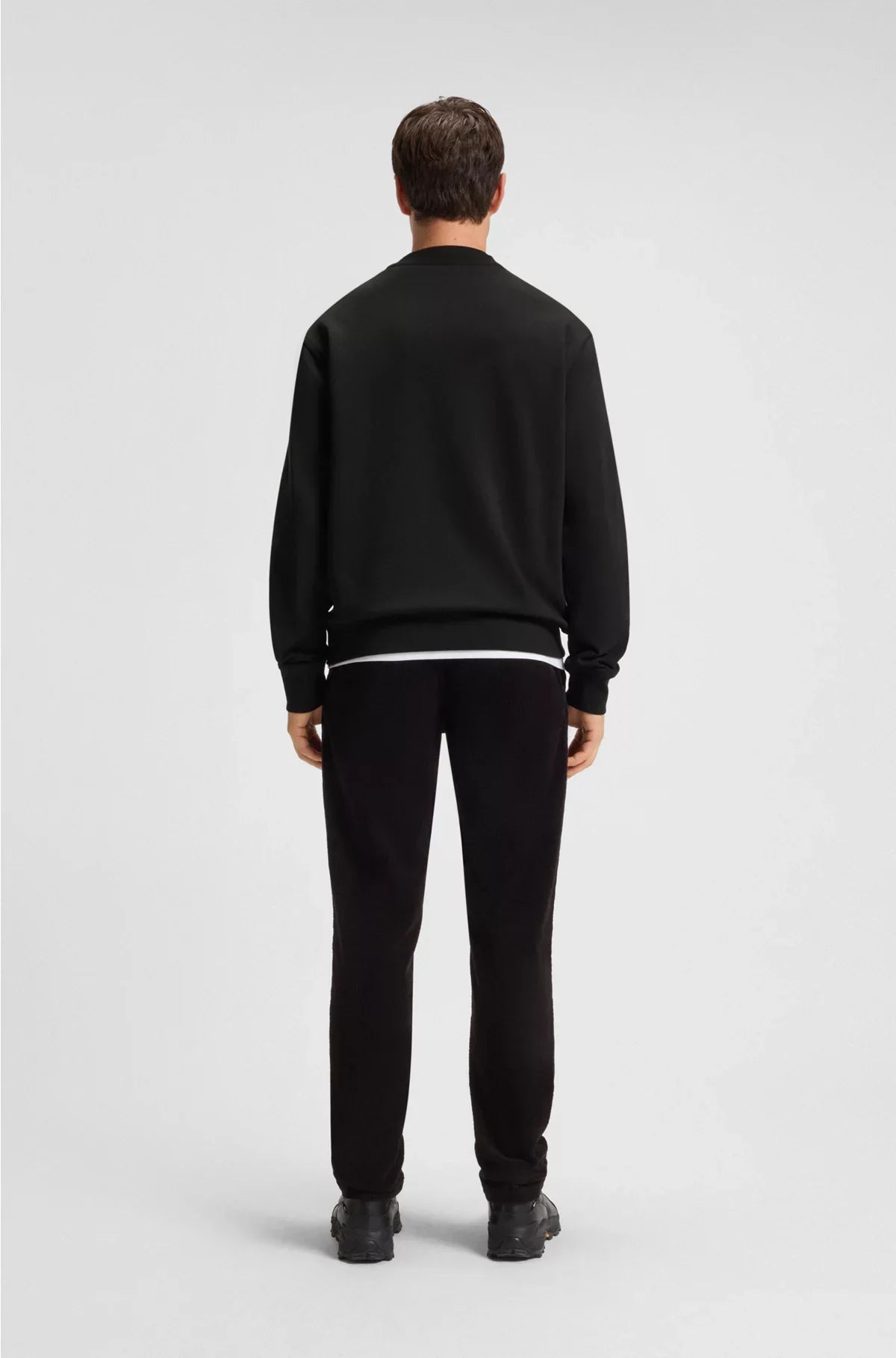 RELAXED-FIT SWEATSHIRT IN COTTON TERRY WITH CONTRAST LOGO