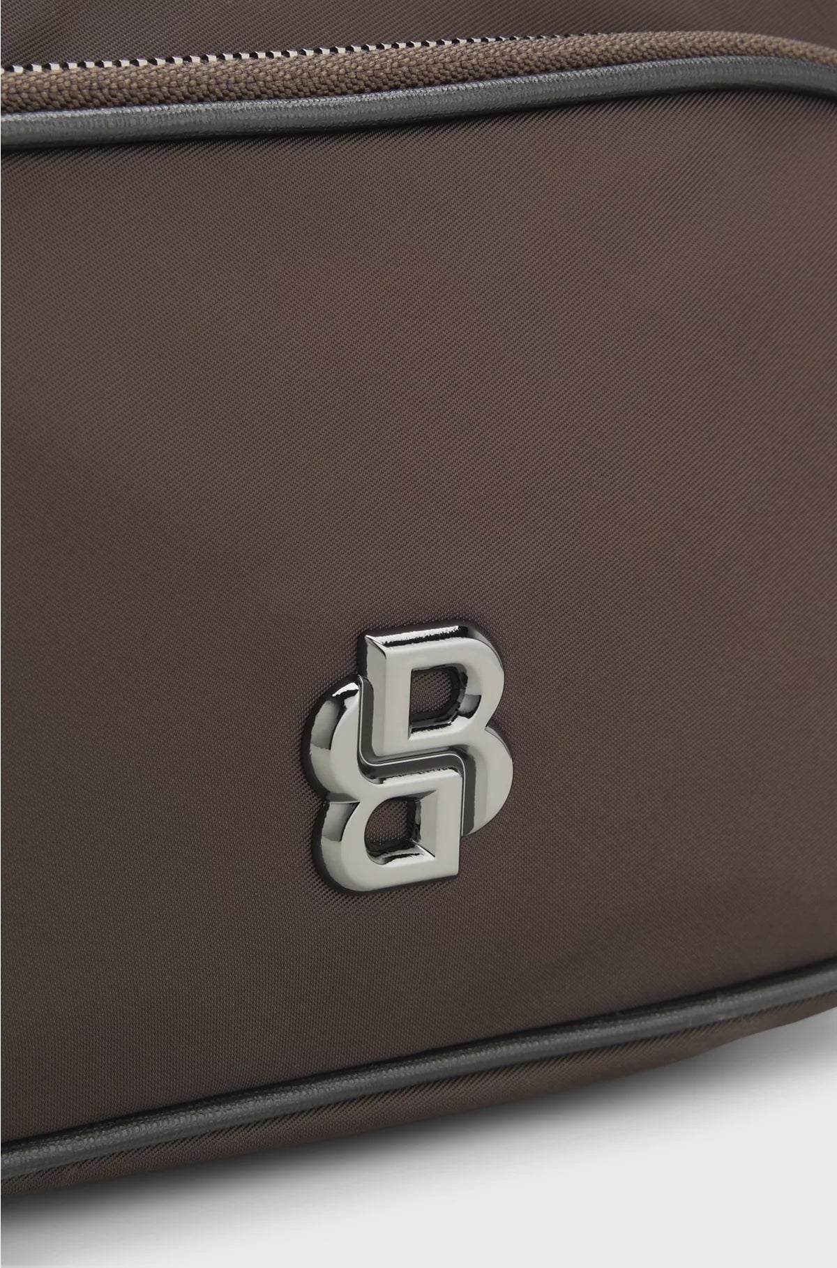 TWILL CROSSBODY BAG WITH DOUBLE B MONOGRAM