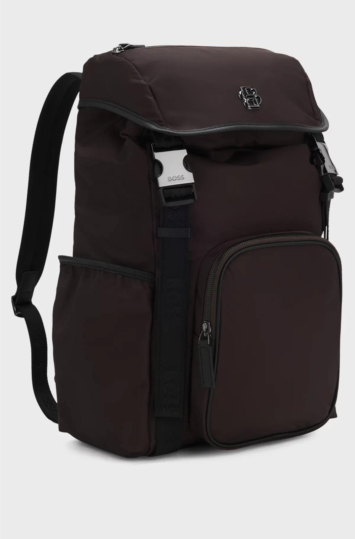 ZAINO IN TWILL CON MONOGRAMMA DOPPIA B