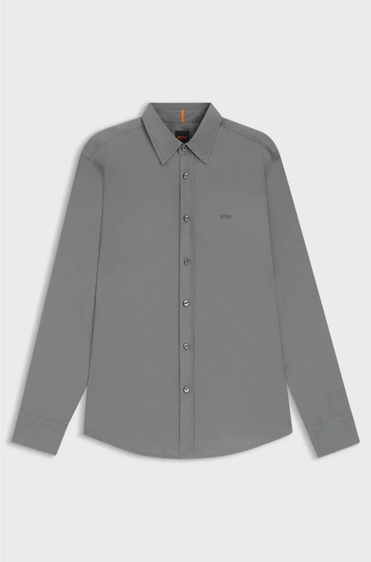 CAMICIA REGULAR FIT IN POPELINE DI COTONE