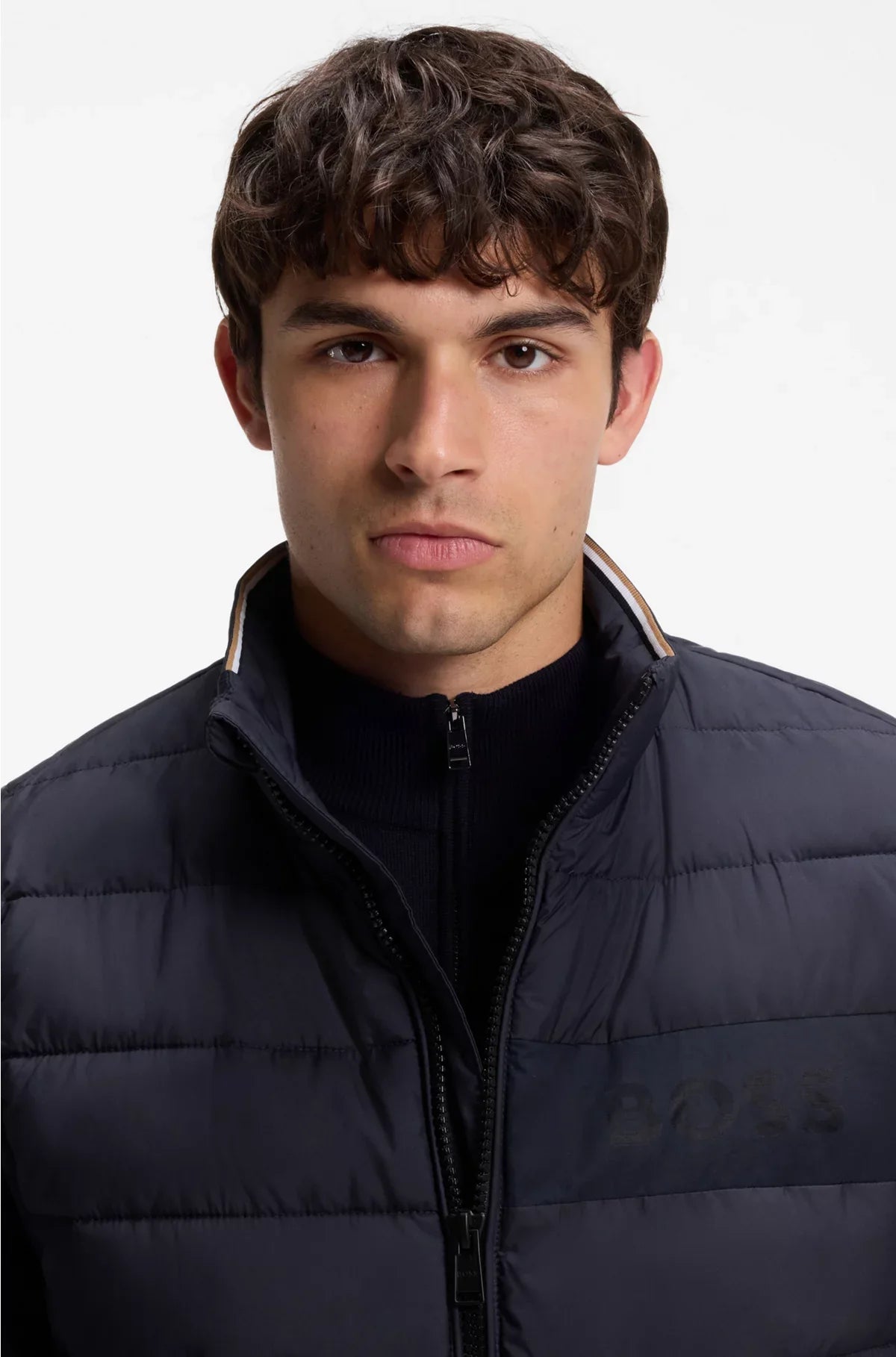 GILET IDROREPELLENTE CON LOGO TONO SU TONO