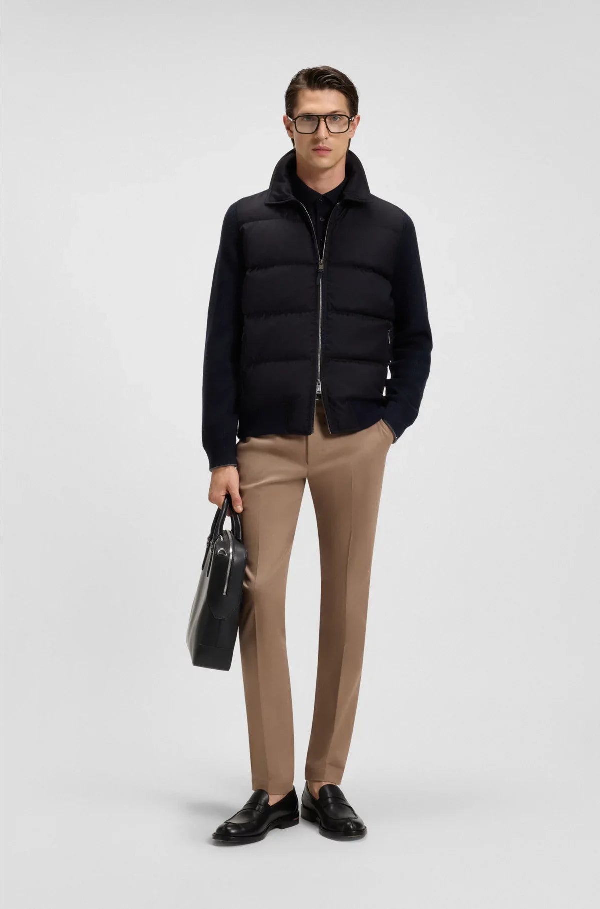HYBRID JACKET WITH GOOSE DOWN AND FEATHER FILLING