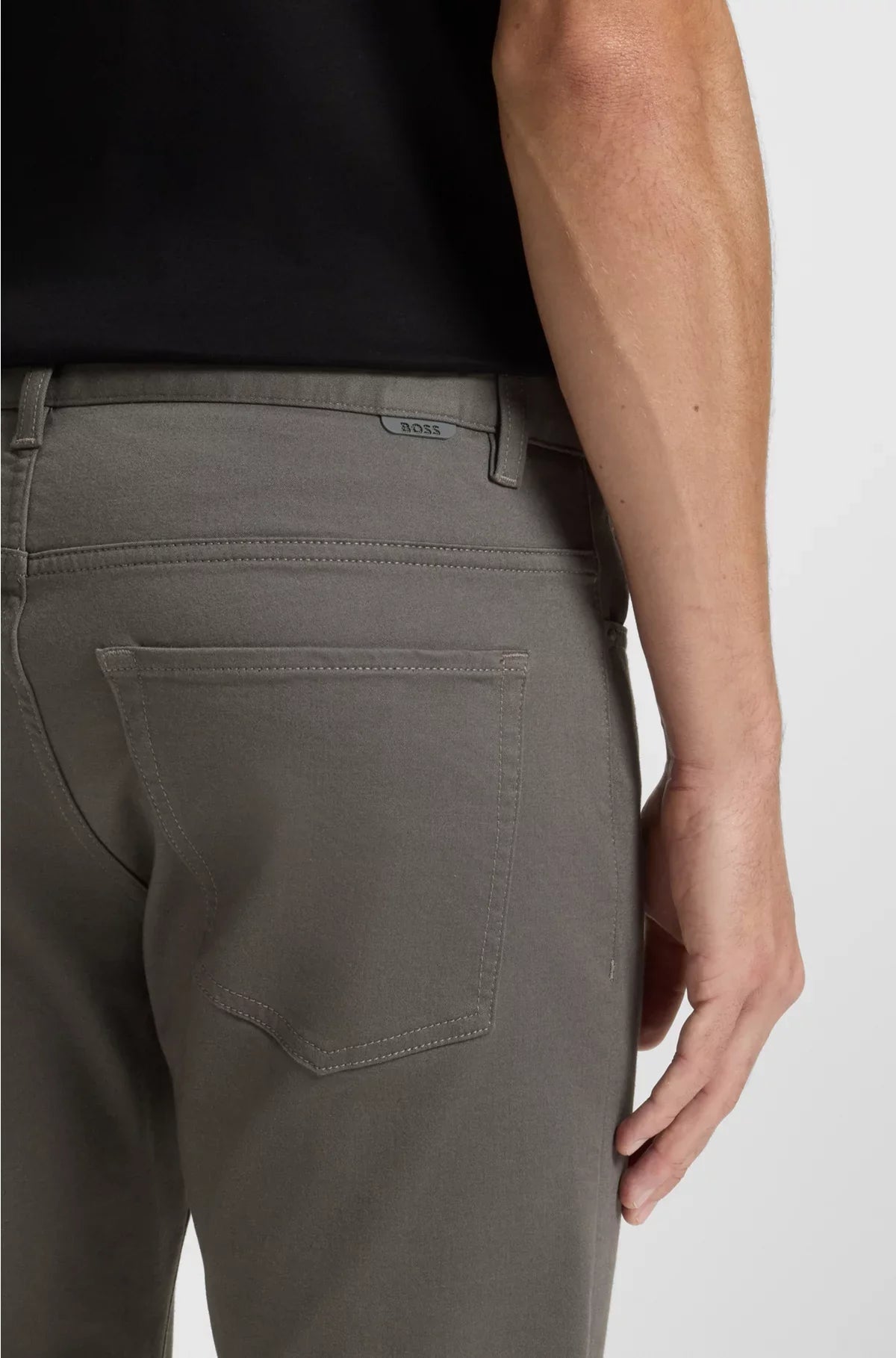 DELAWARE SLIM-FIT TROUSERS IN BRUSHED SATIN