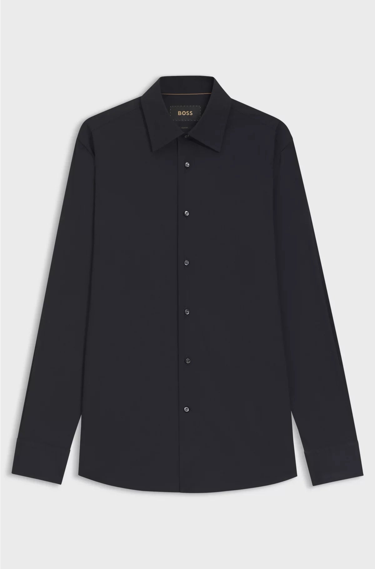 CAMICIA SLIM-FIT IN POPELINE STRETCH DI MISTO COTONE