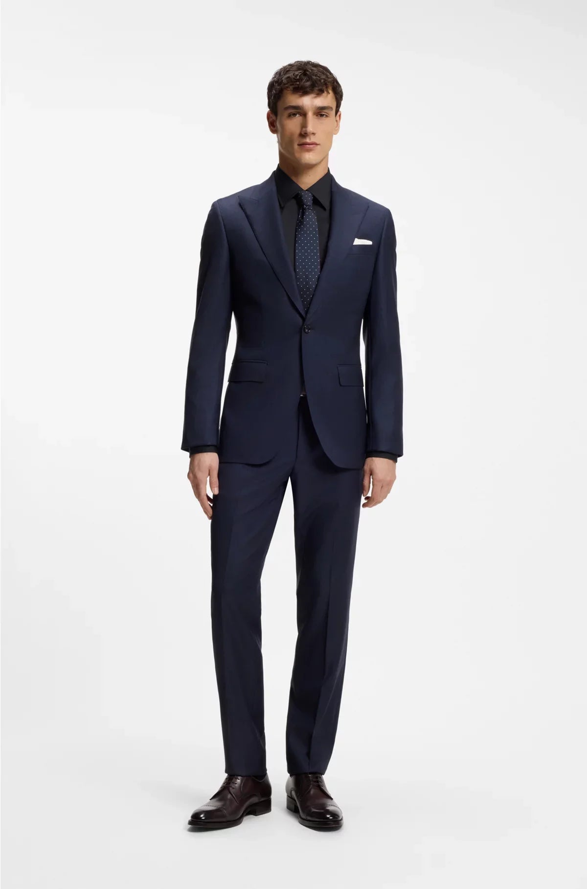 CAMICIA SLIM-FIT IN POPELINE STRETCH DI MISTO COTONE