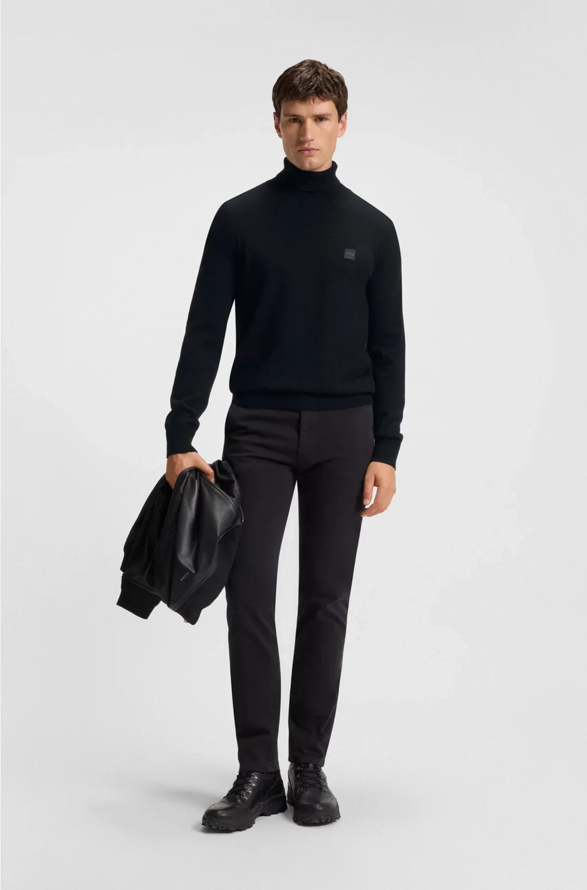 ROLLNECK SWEATER IN COTTON AND CASHMERE