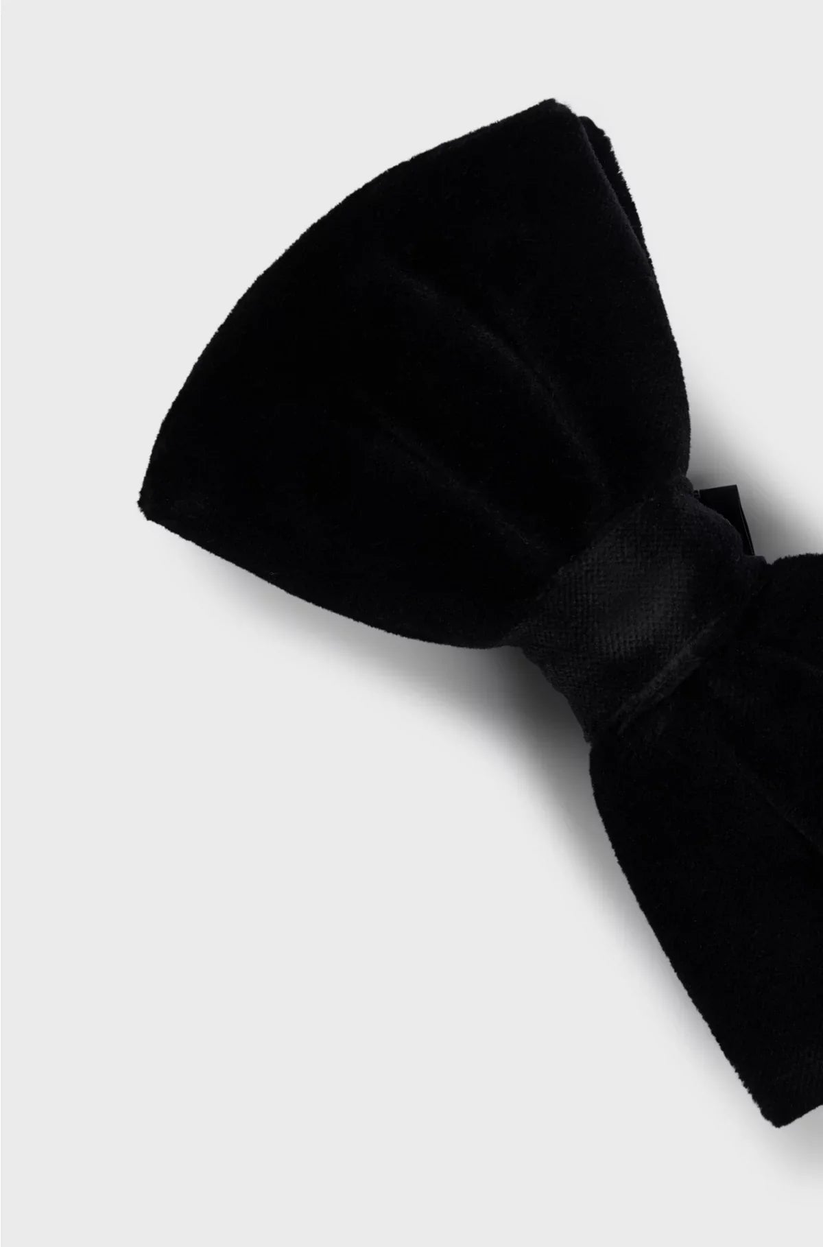 PRE-TIED BOW TIE IN COTTON VELVET