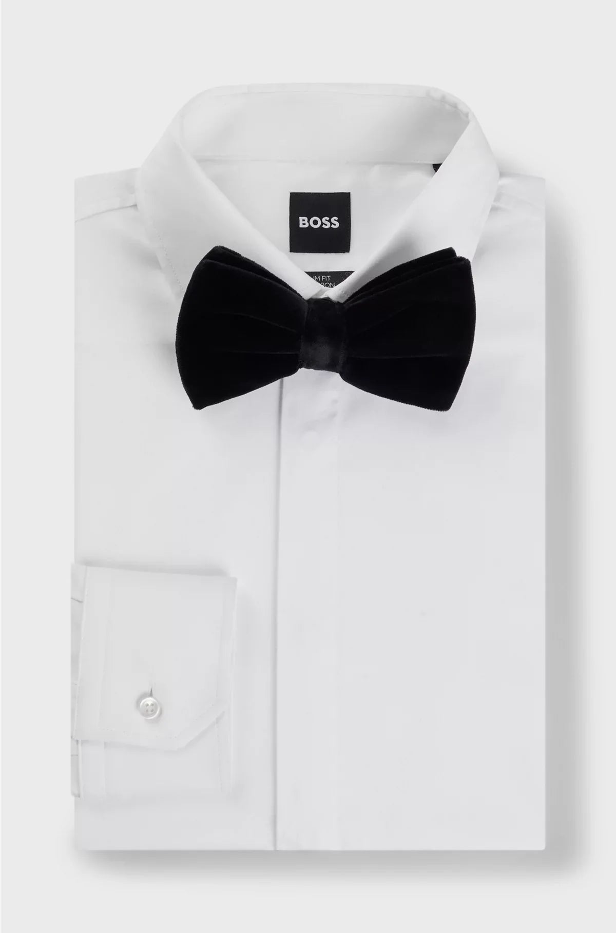 PRE-TIED BOW TIE IN COTTON VELVET