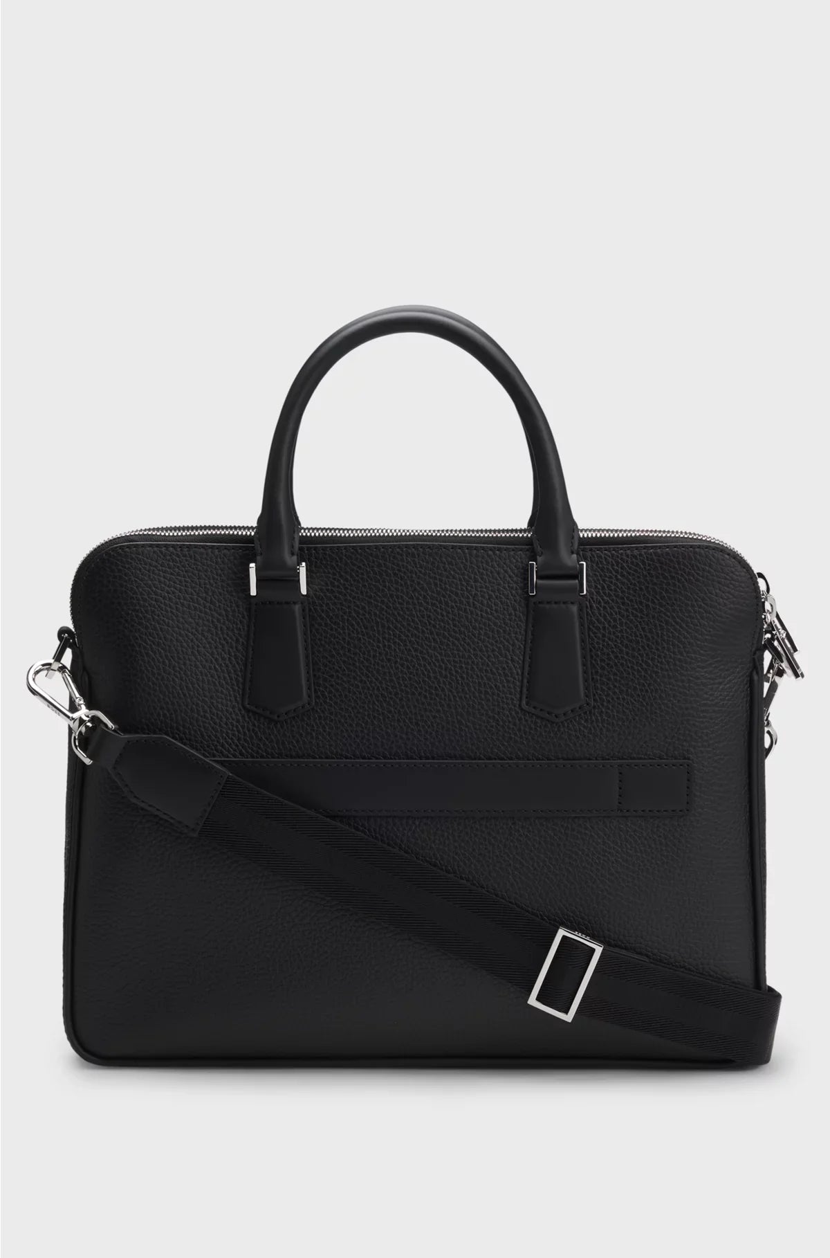 ITALIAN-LEATHER DOCUMENT CASE WITH EMBOSSED LOGO